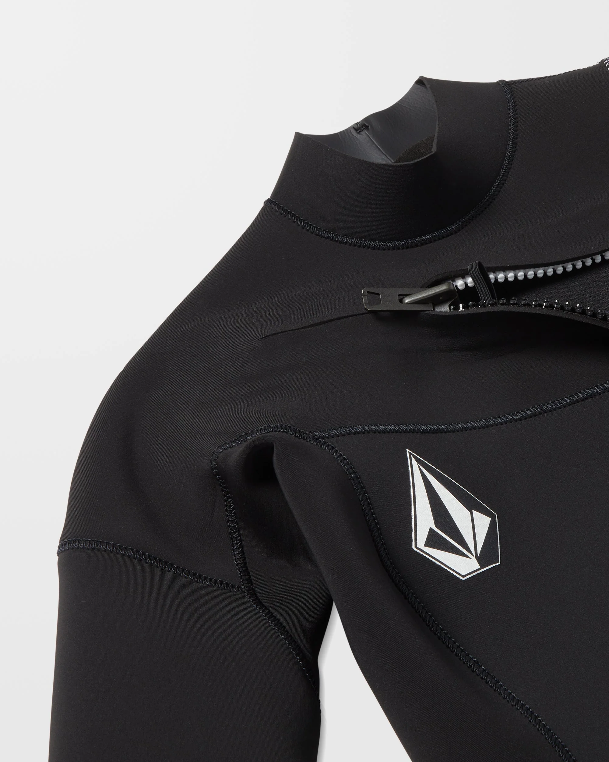 4/3Mm Chest Zip Neoprenanzug - Black - Image 6