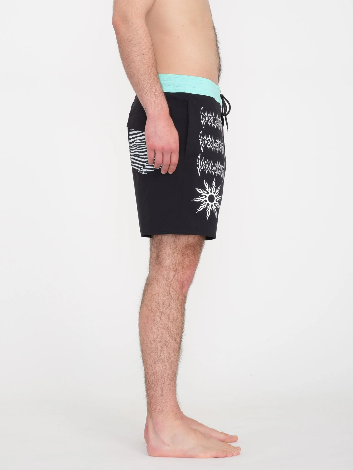 About Time Liberators 17" Boardshort - BLACK - Image 6
