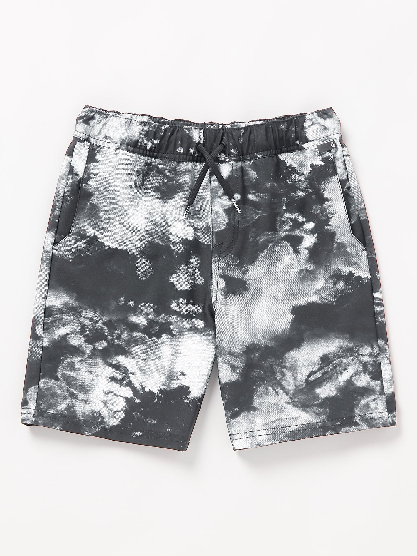 Asphalt Beach Hybrid Shorts - BLACK WHITE  - (KINDER)