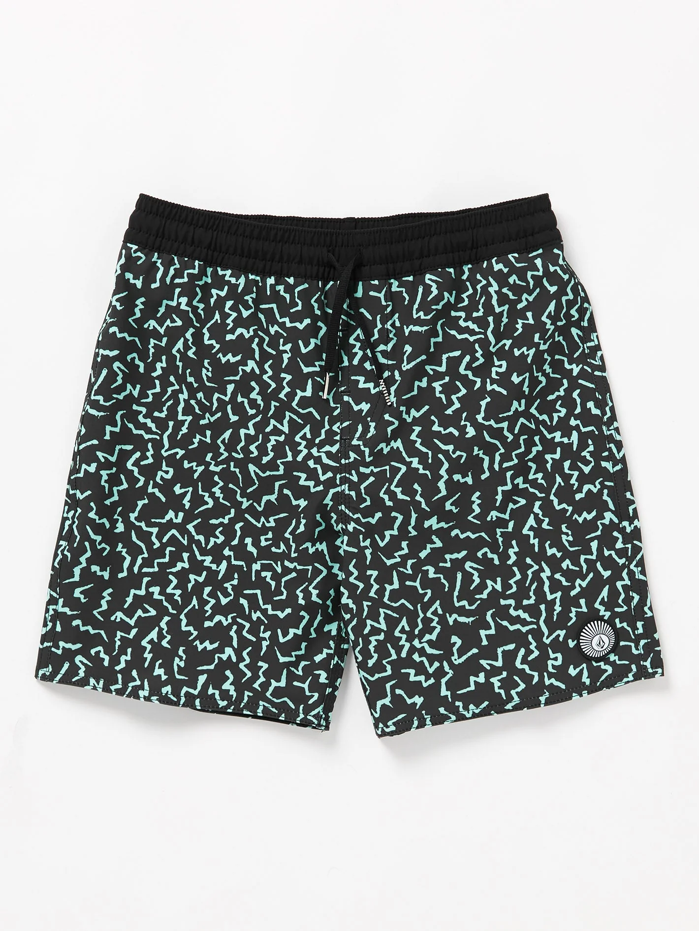 Asphalt Beach Trunk 15" Boardshort - BLACK - (KINDER)