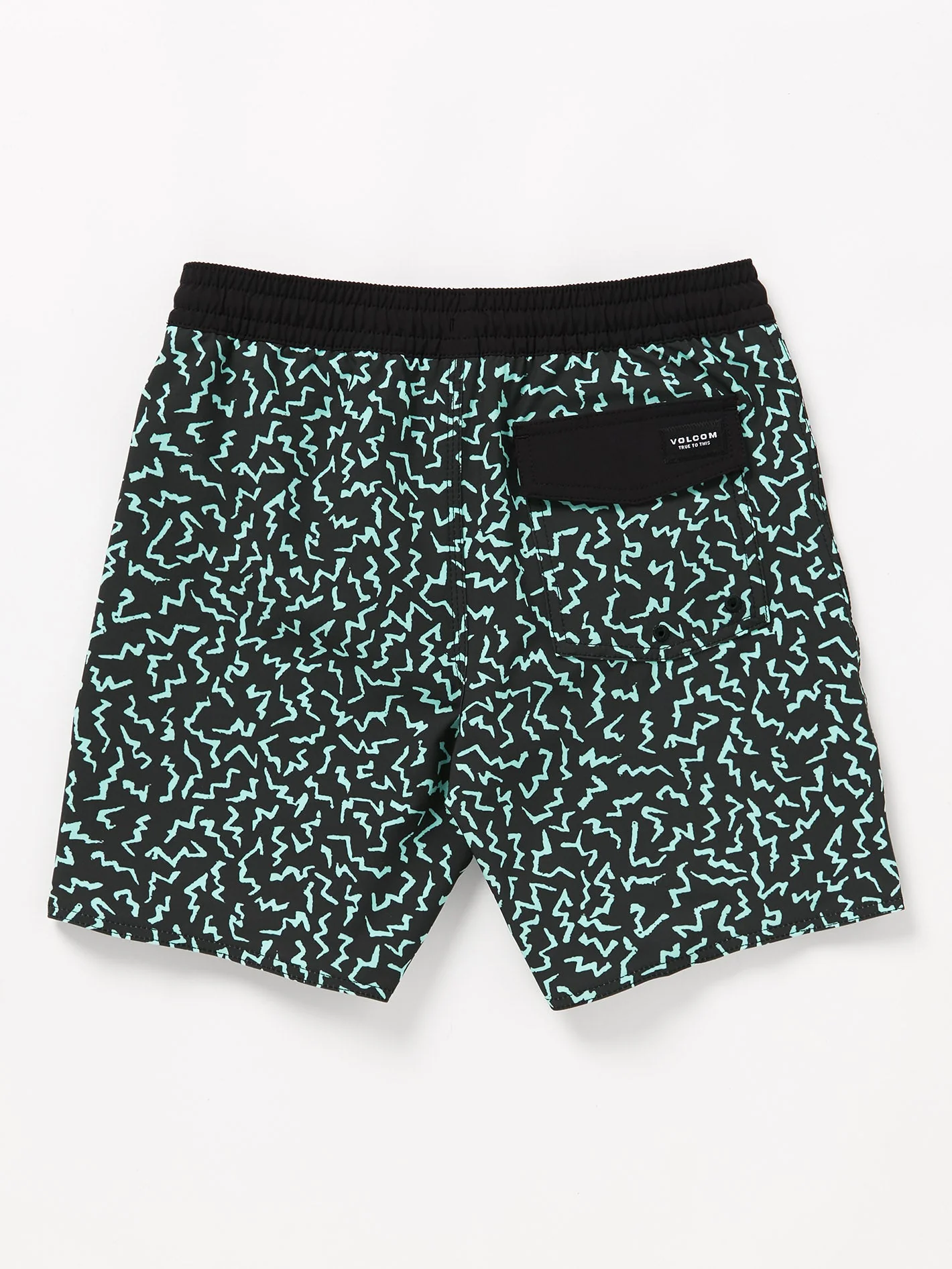 Asphalt Beach Trunk 15" Boardshort - BLACK - (KINDER) - Image 2