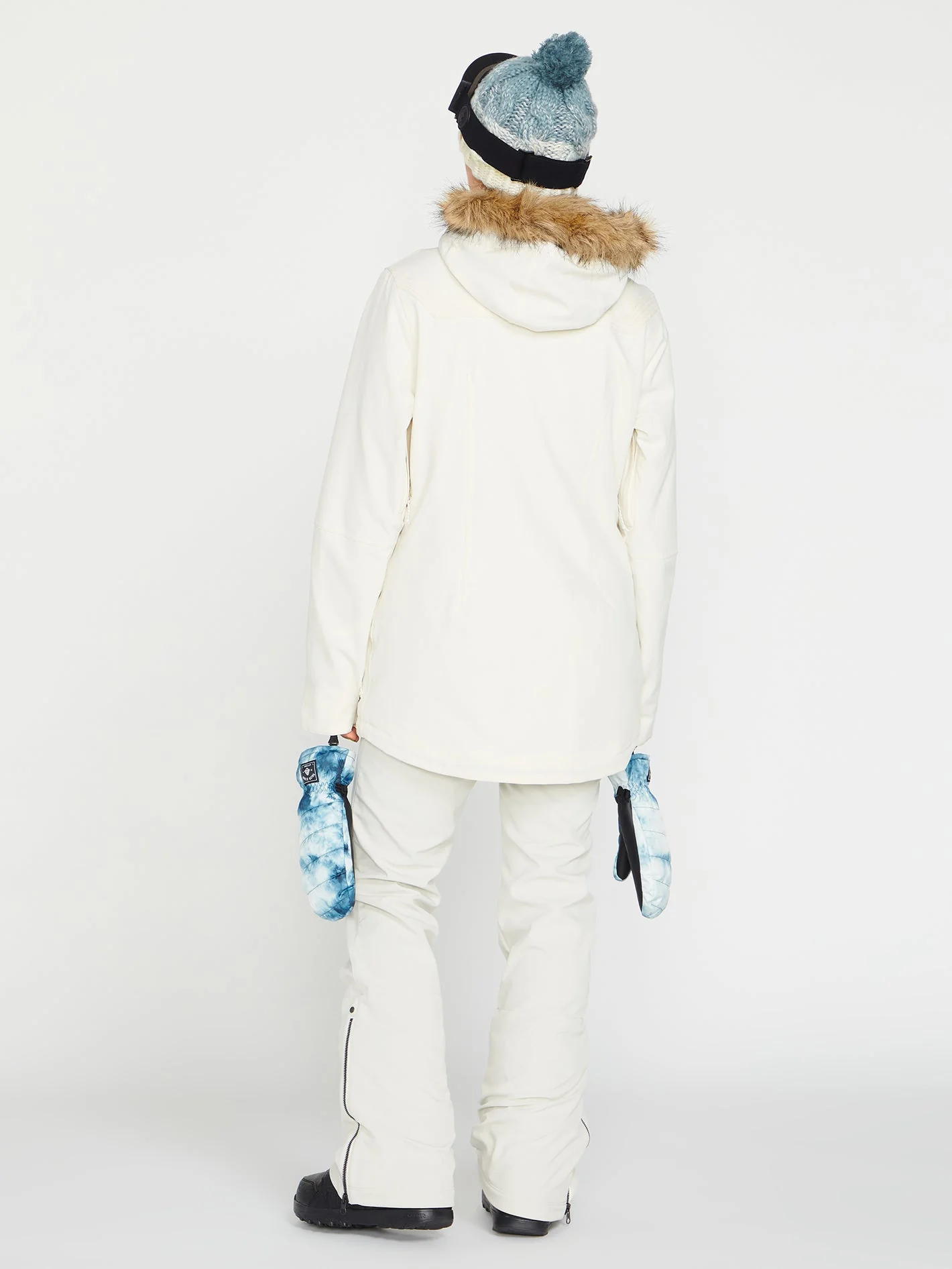 Battle Stretch High Rise Trousers - Off White - Image 10