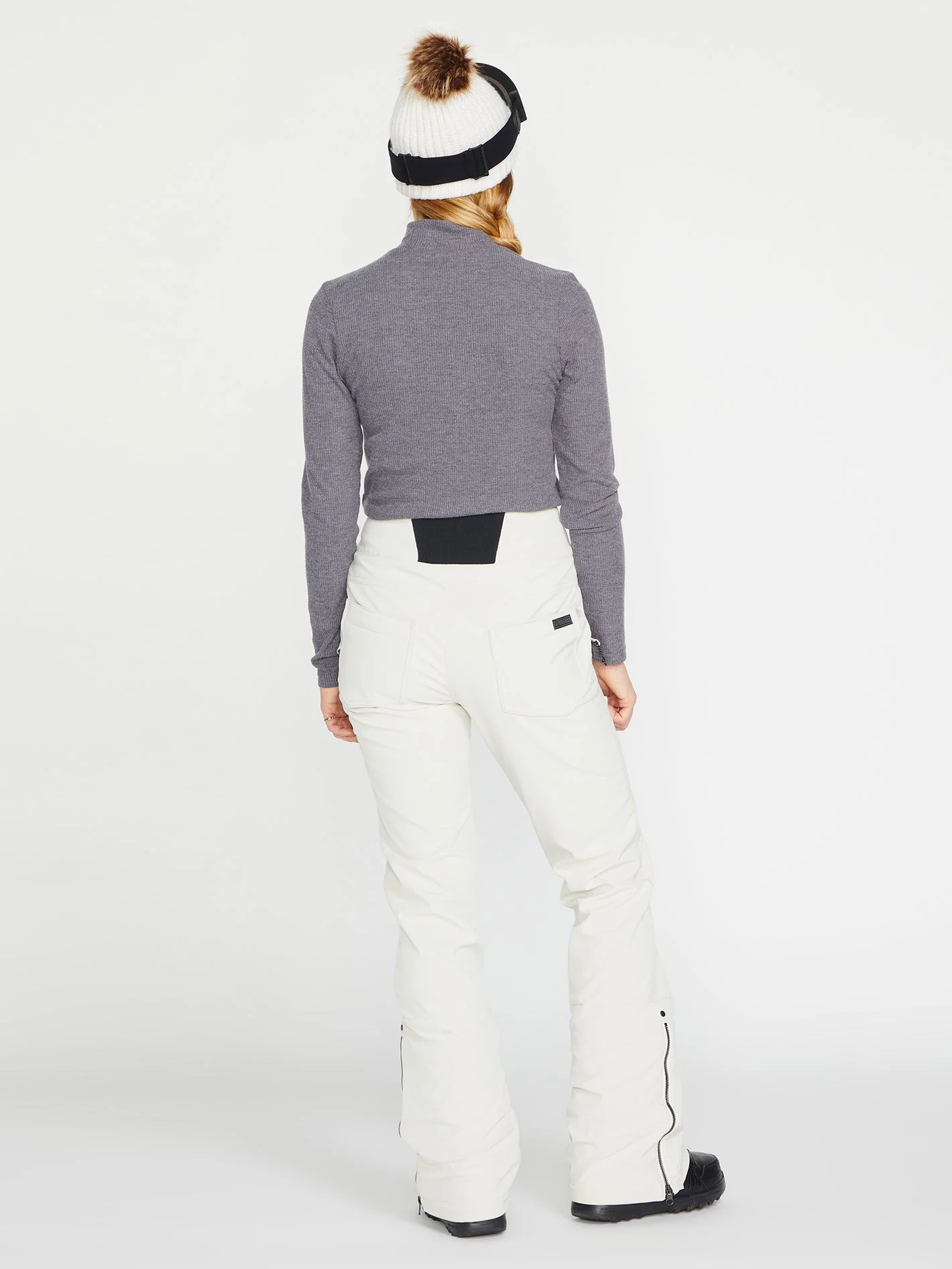 Battle Stretch High Rise Trousers - Off White - Image 2