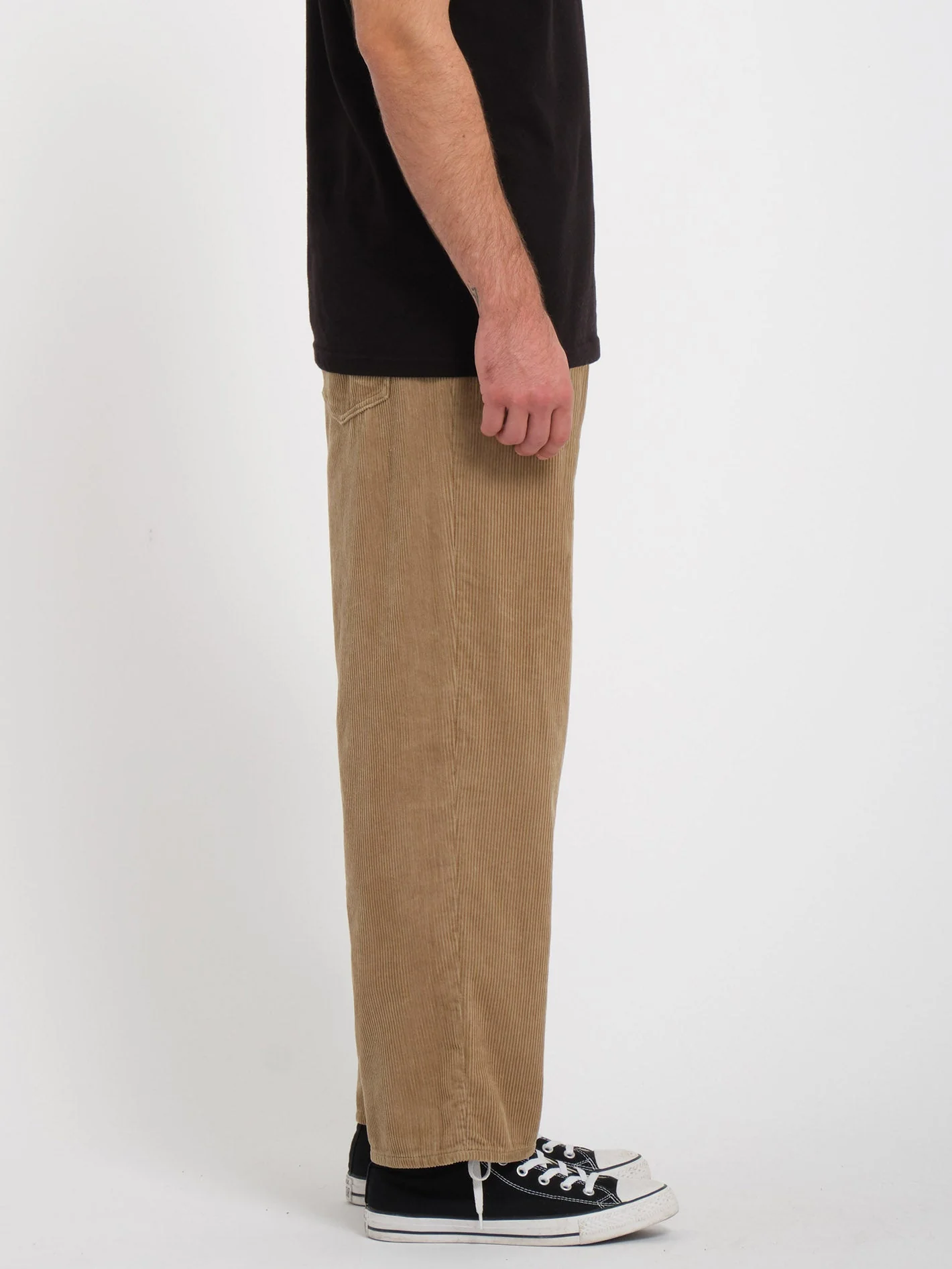 Billow Tapered Cordhose - Khaki - Image 3