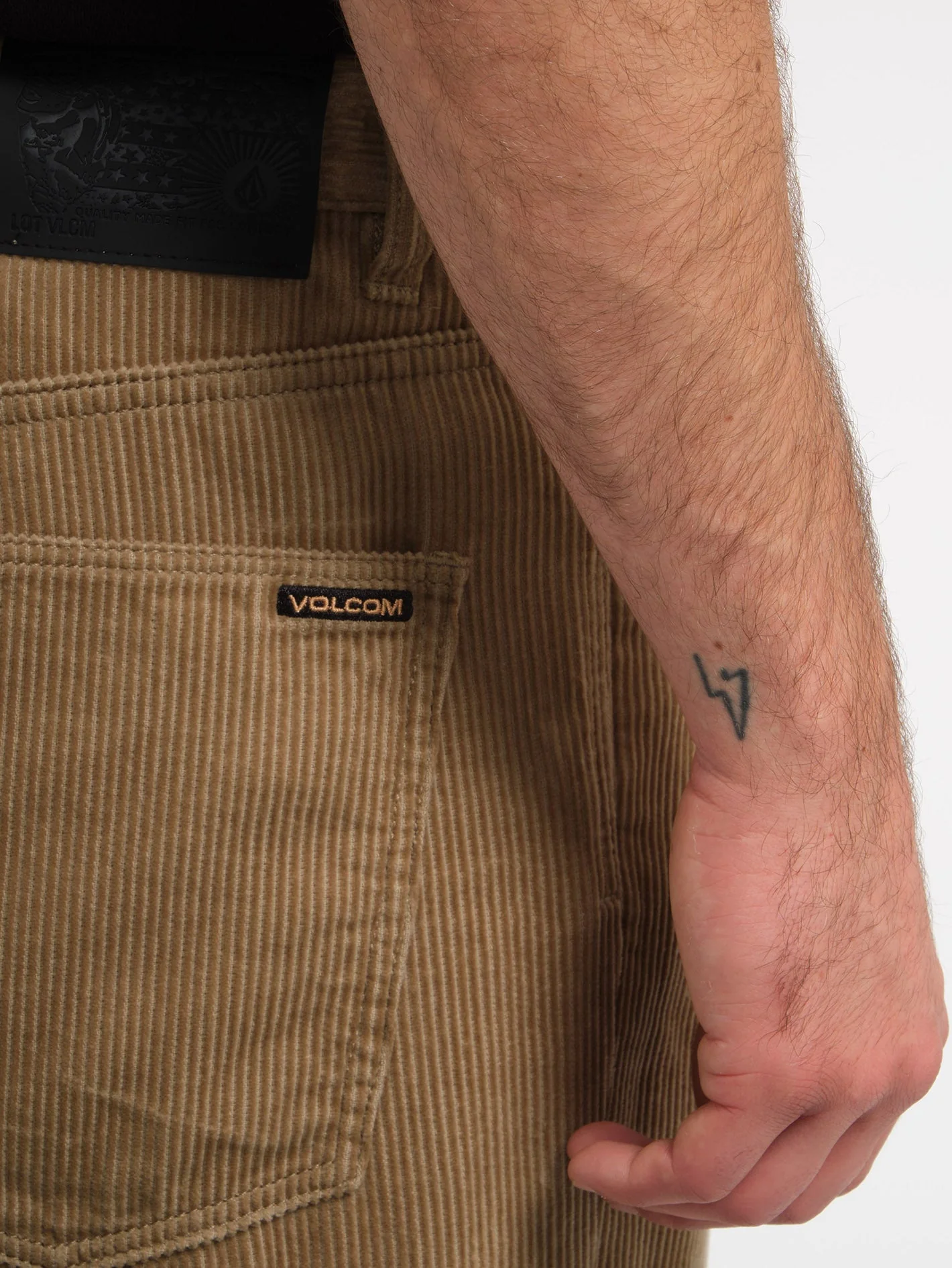 Billow Tapered Cordhose - Khaki - Image 4