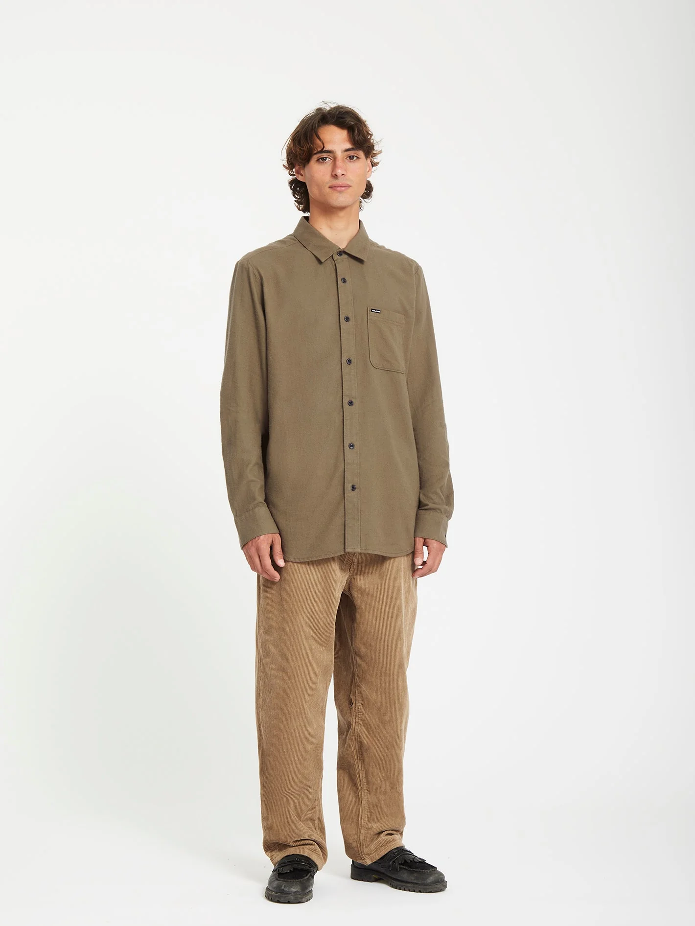 Caden Solid Hemd - Wintermoss - Image 2