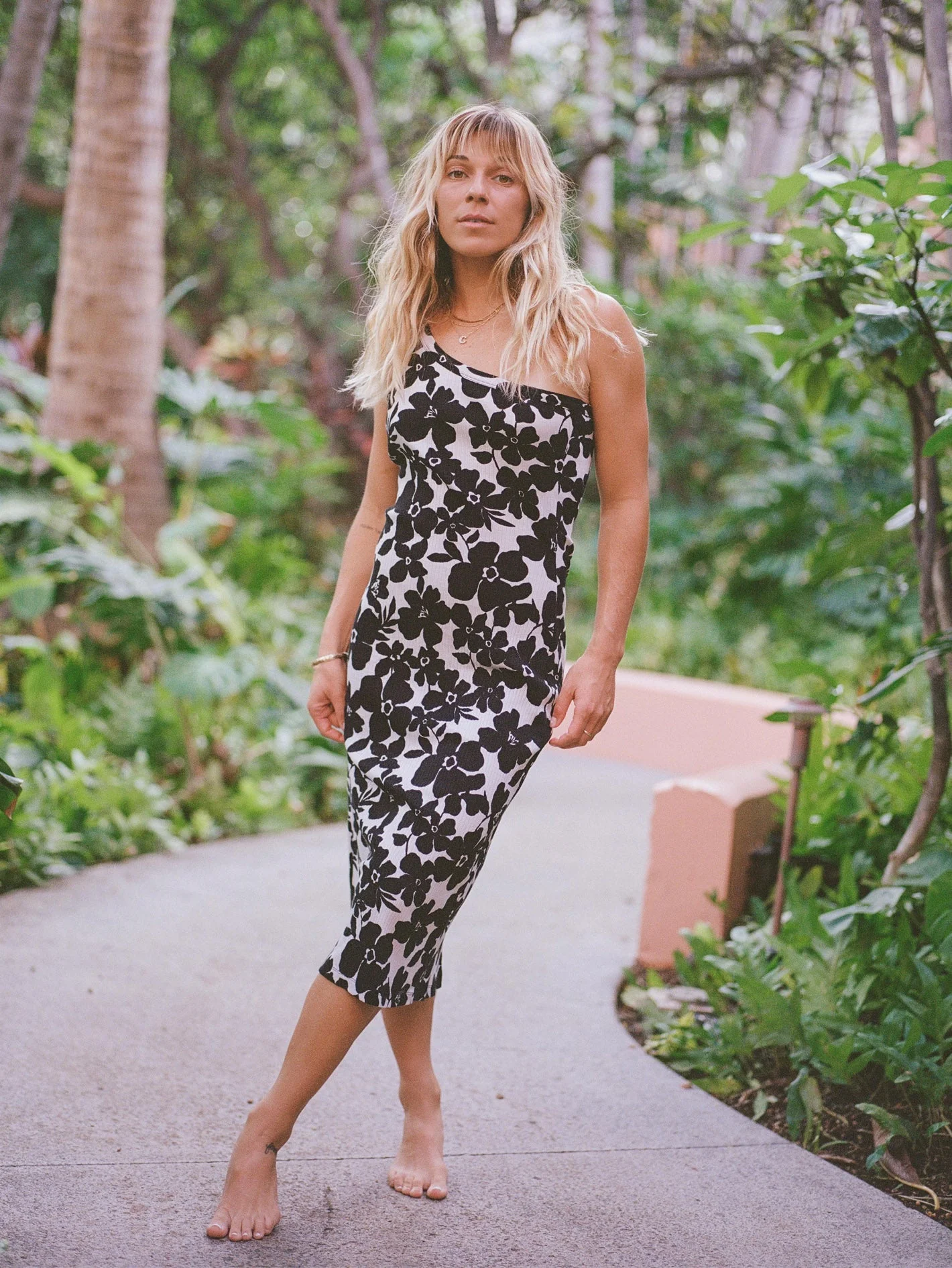 Coco Ho Assym Kleid - Black White