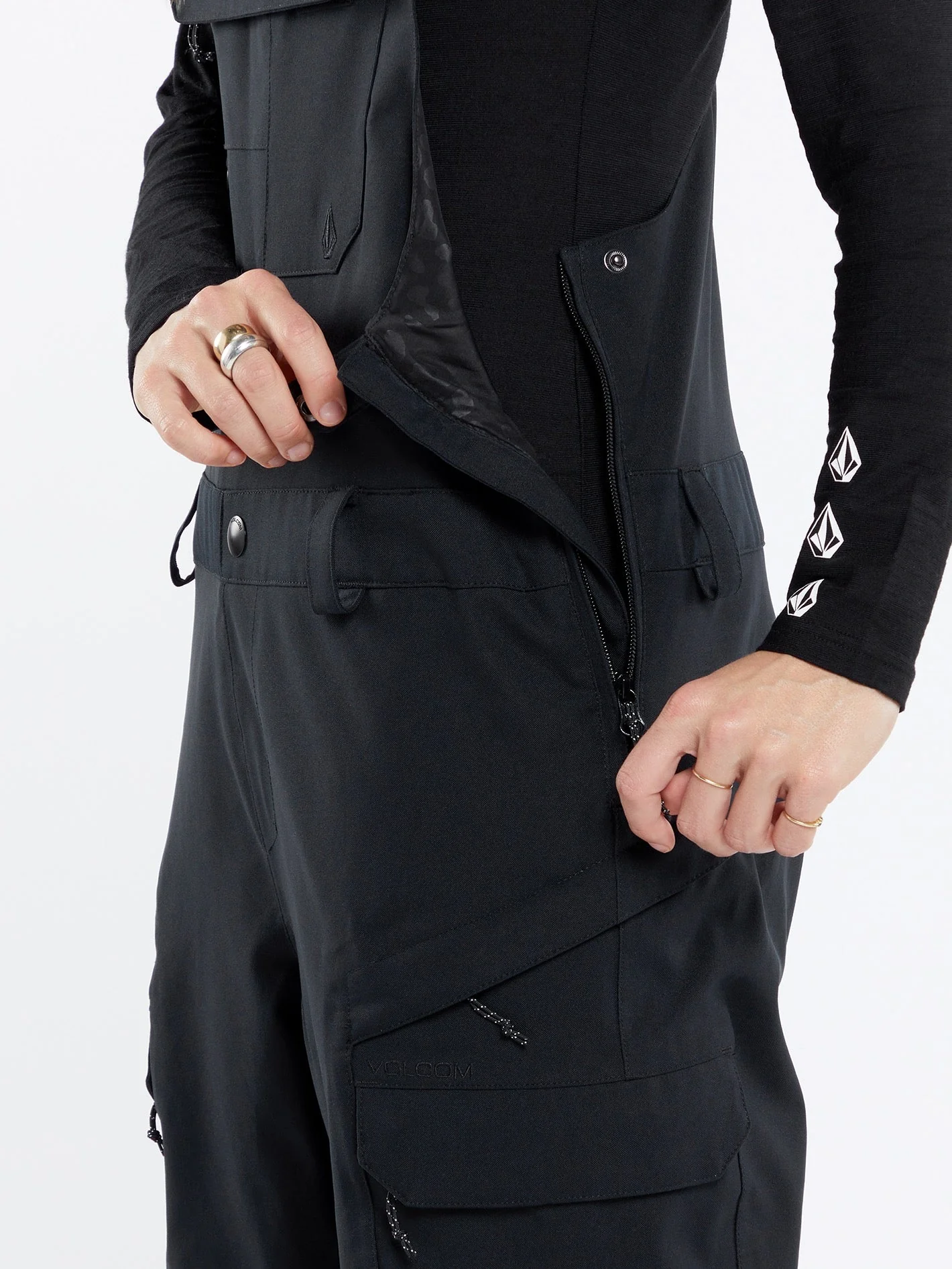 Creston 3Dstretch Latzhose - BLACK - Image 4
