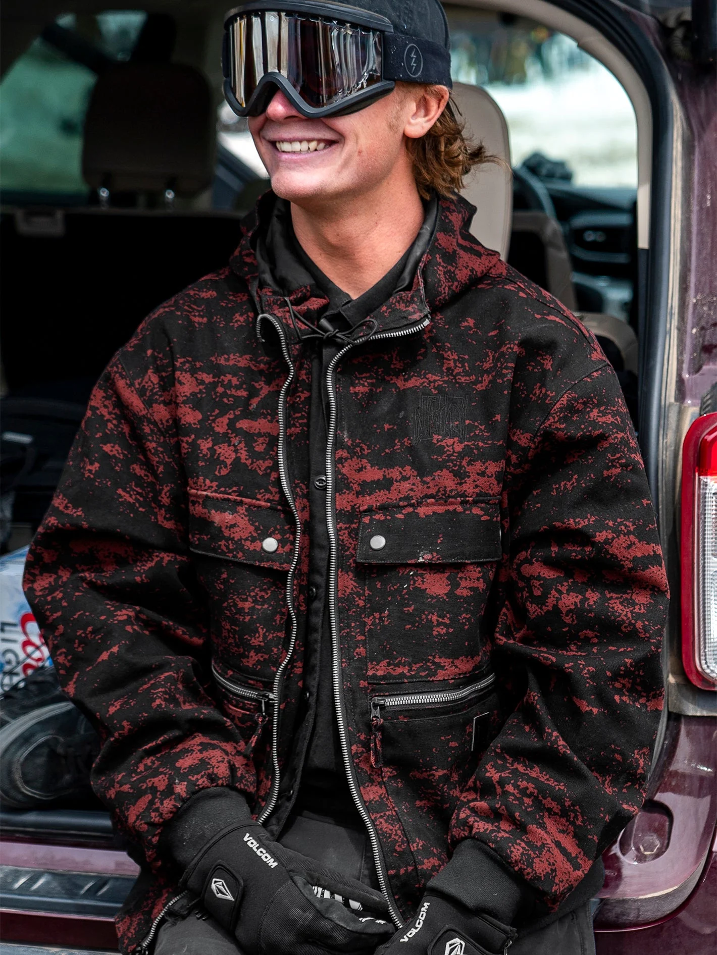Dustbox Jacke - MAROON CAMO - Image 3