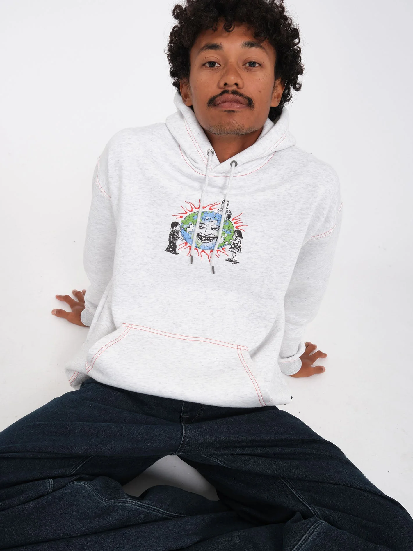 Keutchi Hoodie - Bone Heather - Image 2