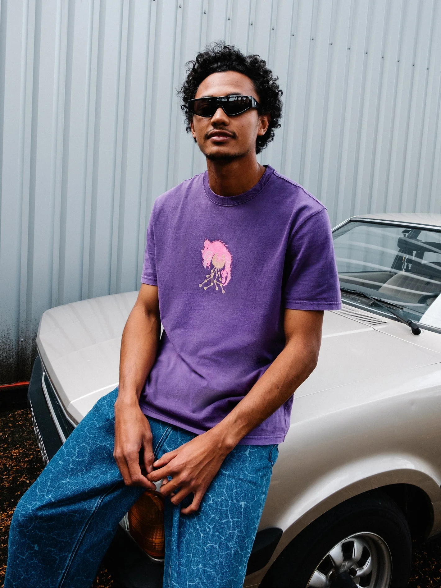 Tetsunori 3 T-shirt - DEEP PURPLE - Image 2