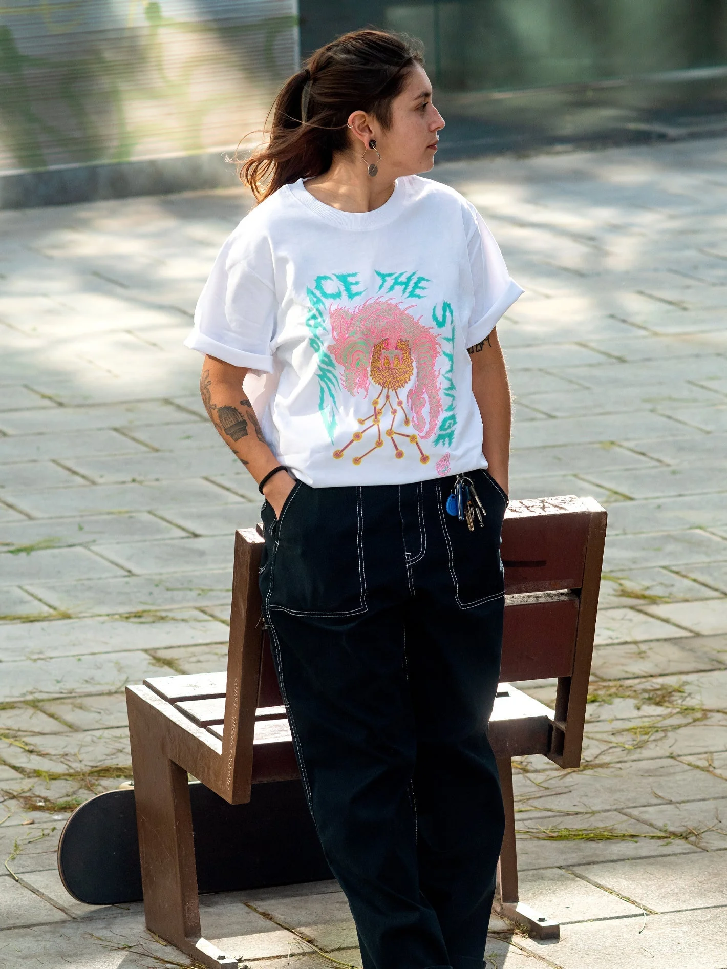 Tetsunori 2 T-Shirt - WHITE - Image 3