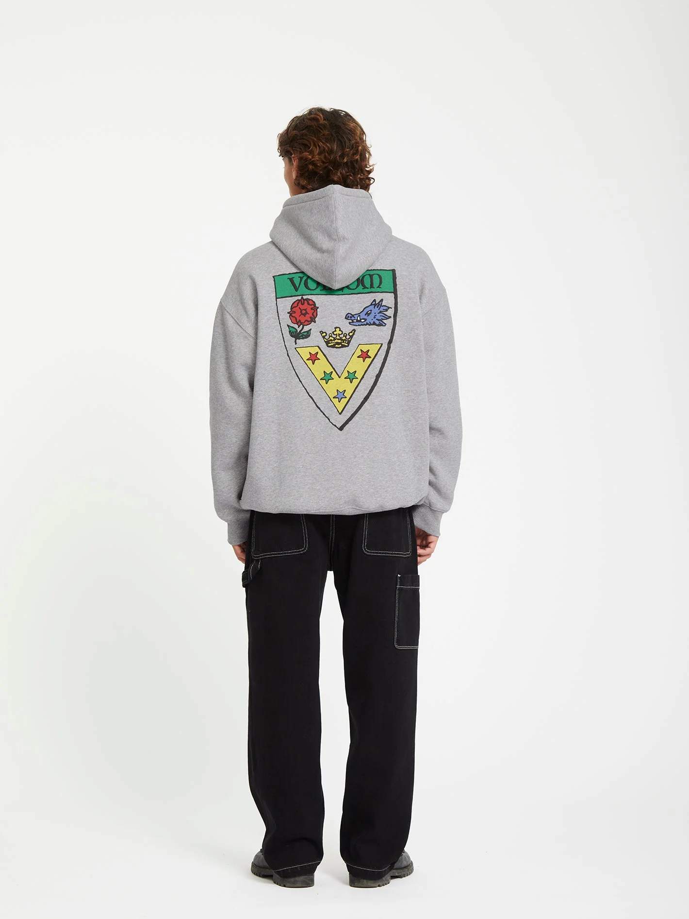 Fergadelic Hoodie - Heather Grey - Image 3
