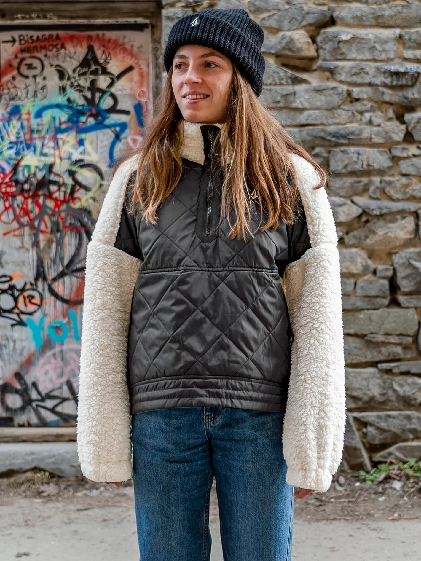 Ferron Pullover Jacke - MOONBEAM - Image 9