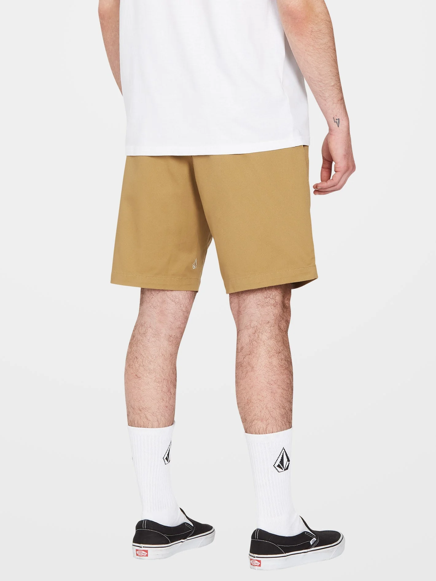 Frickin Elasticated Waist 19" Shorts - DARK KHAKI - Image 2