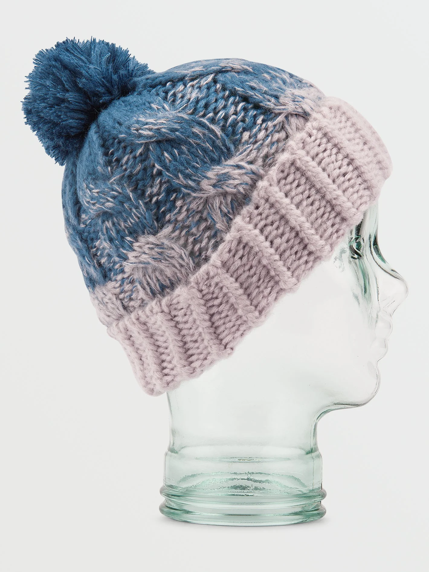 Gradient Hand Knit Beanie - Amethyst Smoke - Image 2