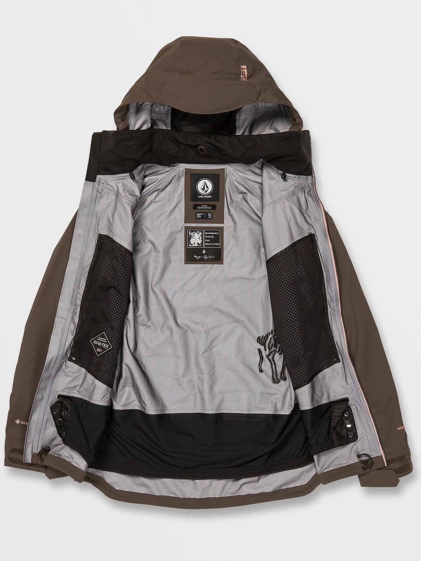 Guch Stretch Gore-Tex Jacke - BROWN - Image 3