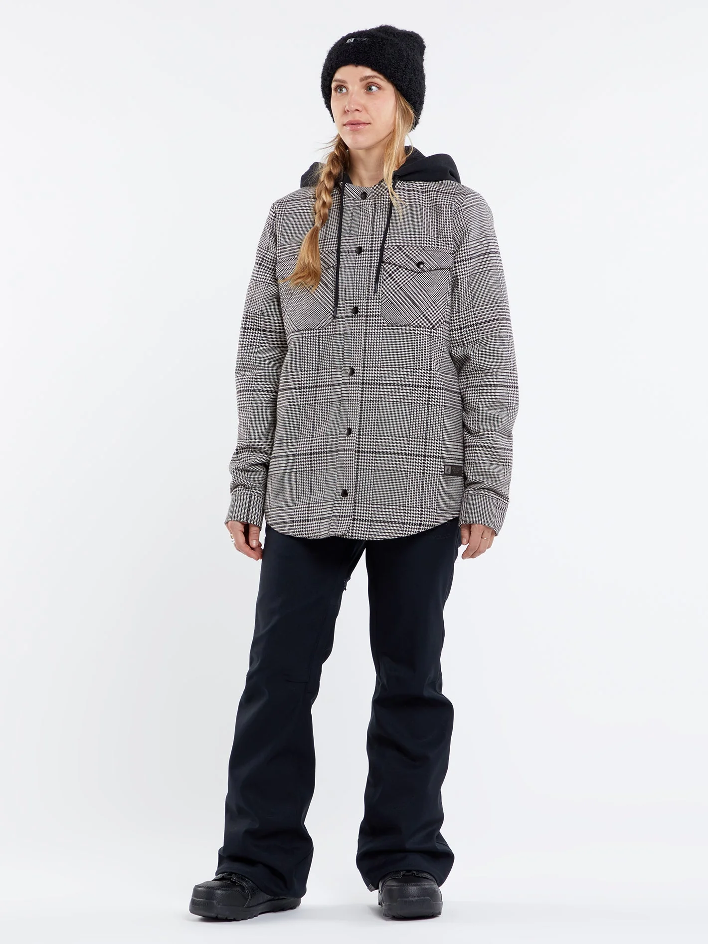 Insulated Flannel Jacke - MOONBEAM - Image 9
