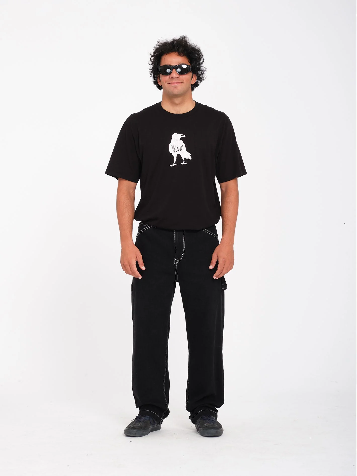 Issam Crow T-Shirt - Black - Image 4