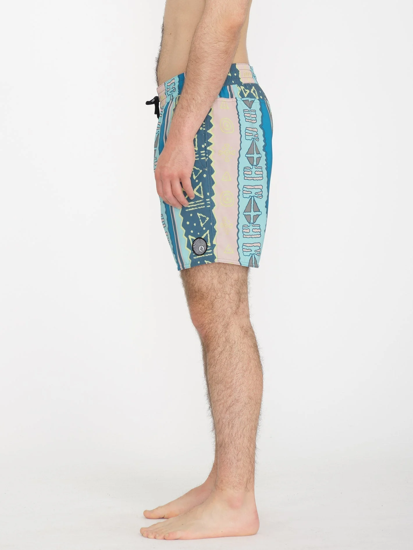 Lido Print Trunk 17" Boardshort - CRETE BLUE - Image 3
