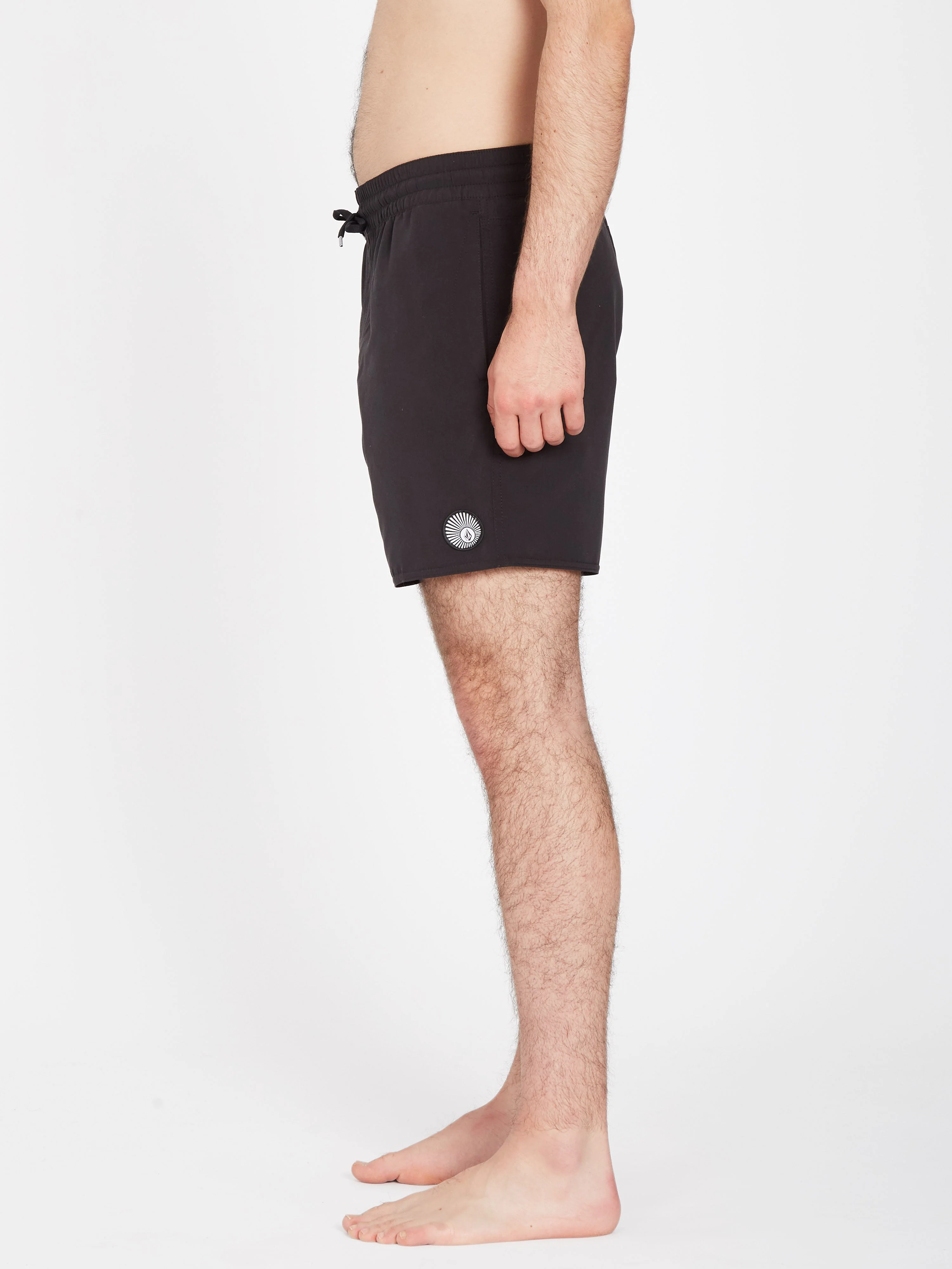 Lido Solid Trunk 16" Boardshort - BLACK - Image 3