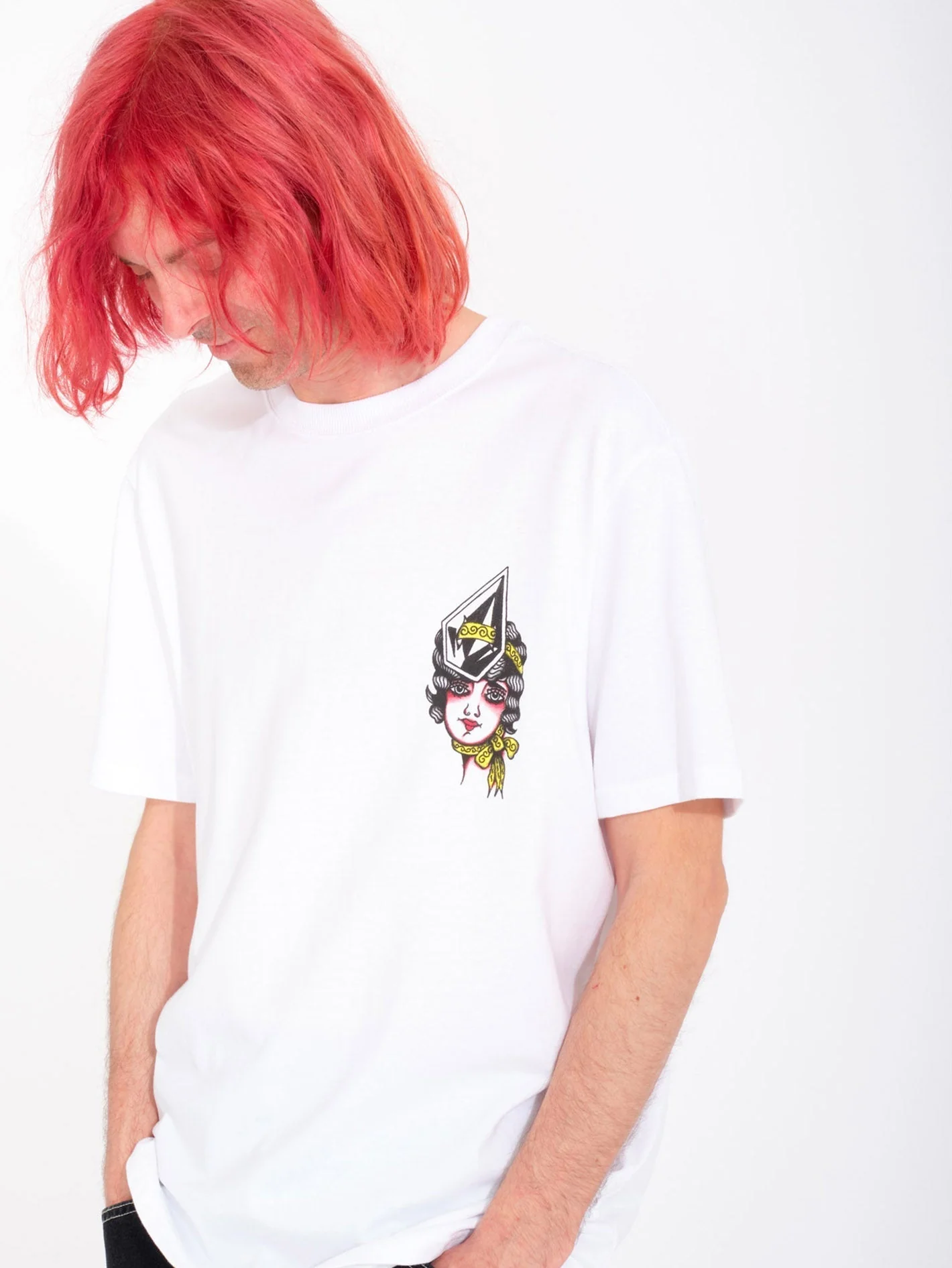 Lintell Mirror T-shirt - WHITE - Image 2