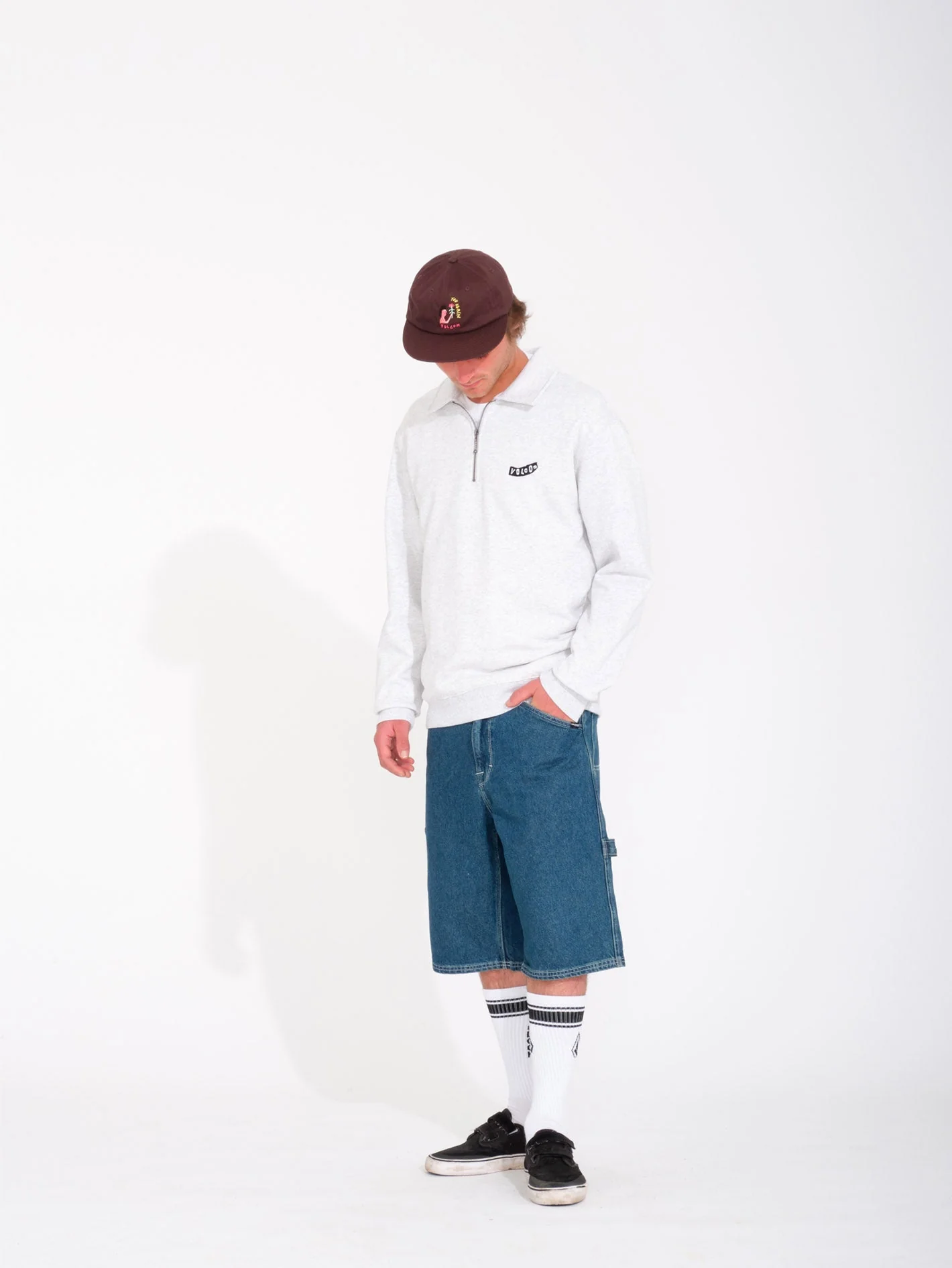 Nevermine Terry Sweatshirt - BONE HEATHER - Image 4