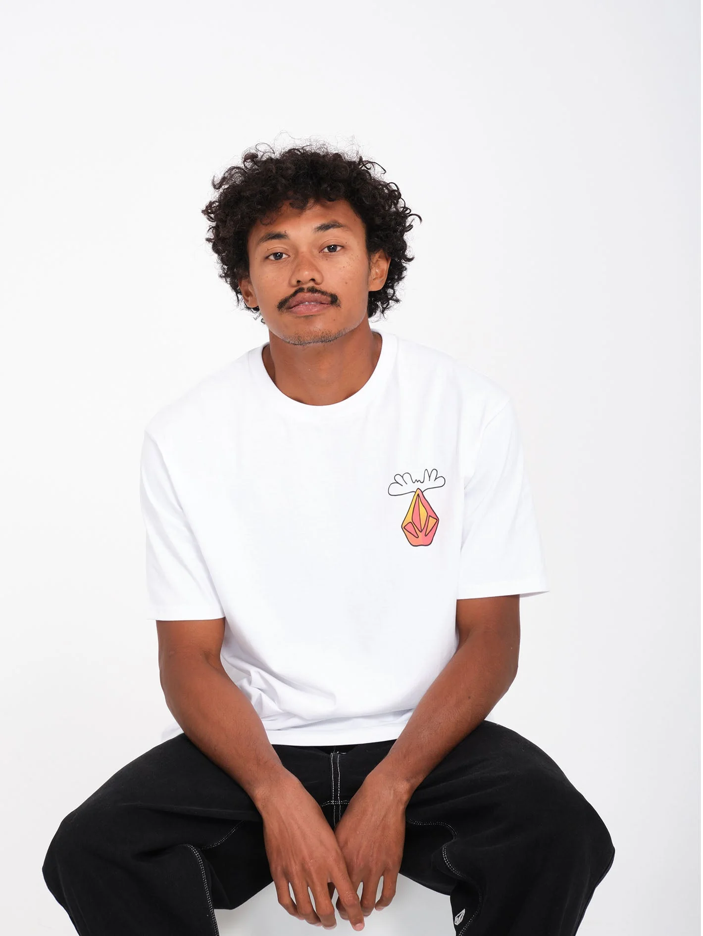 Olivmoose T-Shirt - White - Image 2