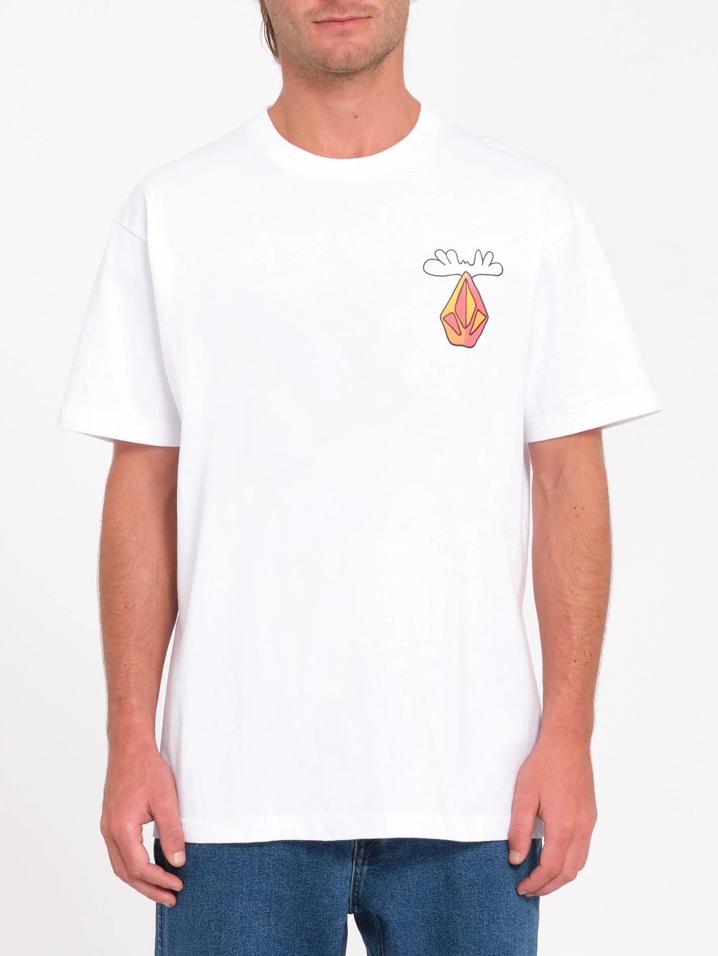 Olivmoose T-Shirt - White - Image 5