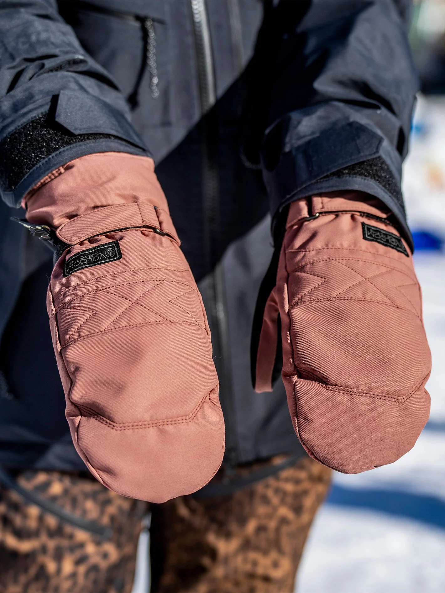 Peep Gore-Tex Fäustlinge - EARTH PINK - Image 3