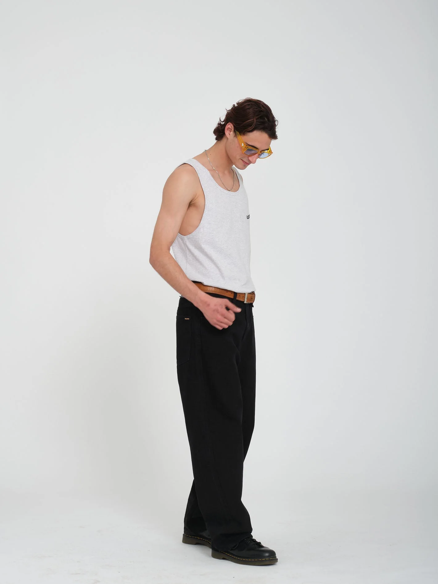 Pistol Stone Tanktop - BONE HEATHER - Image 4