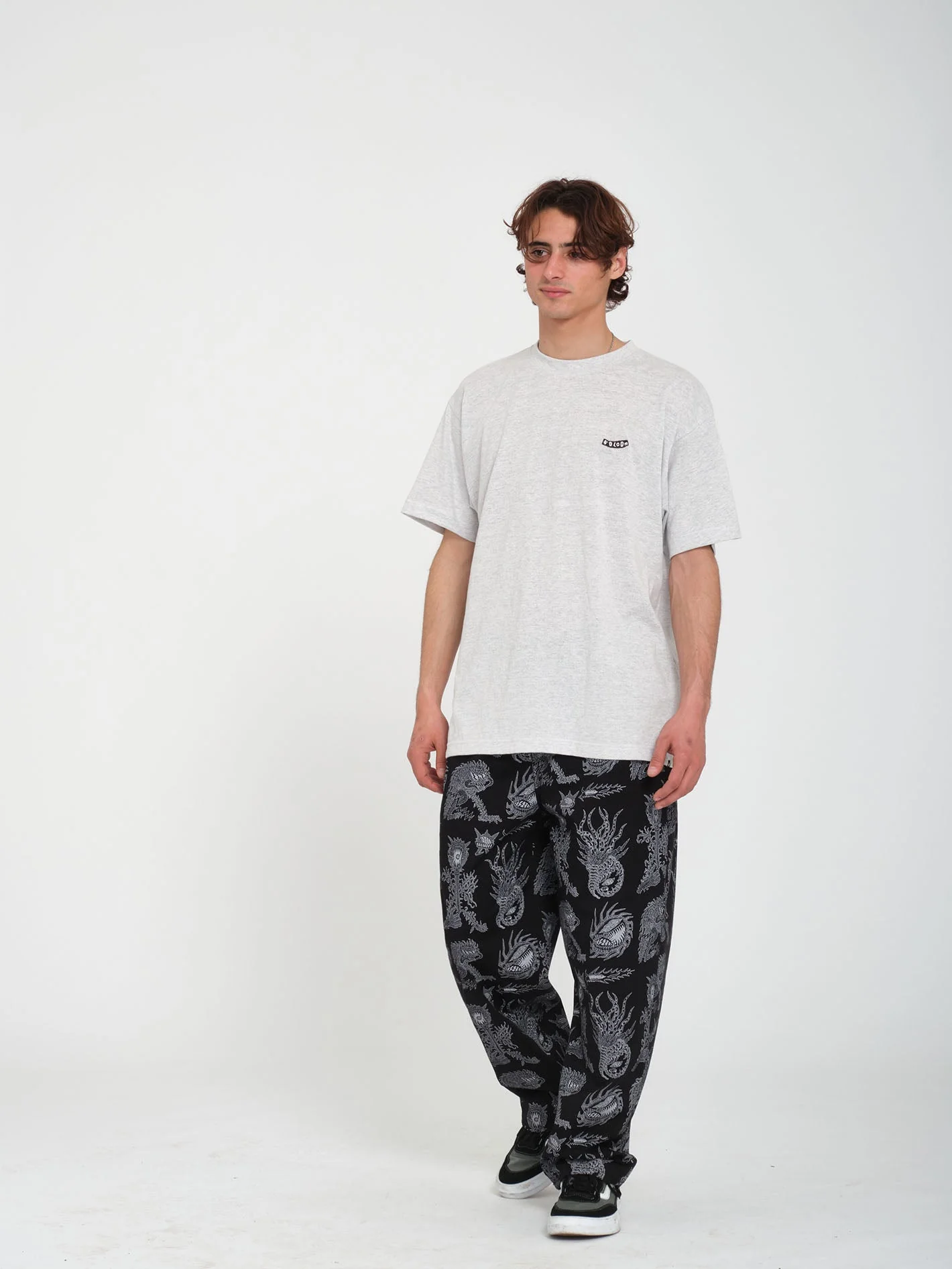 Pistol Stone T-shirt - BONE HEATHER - Image 4