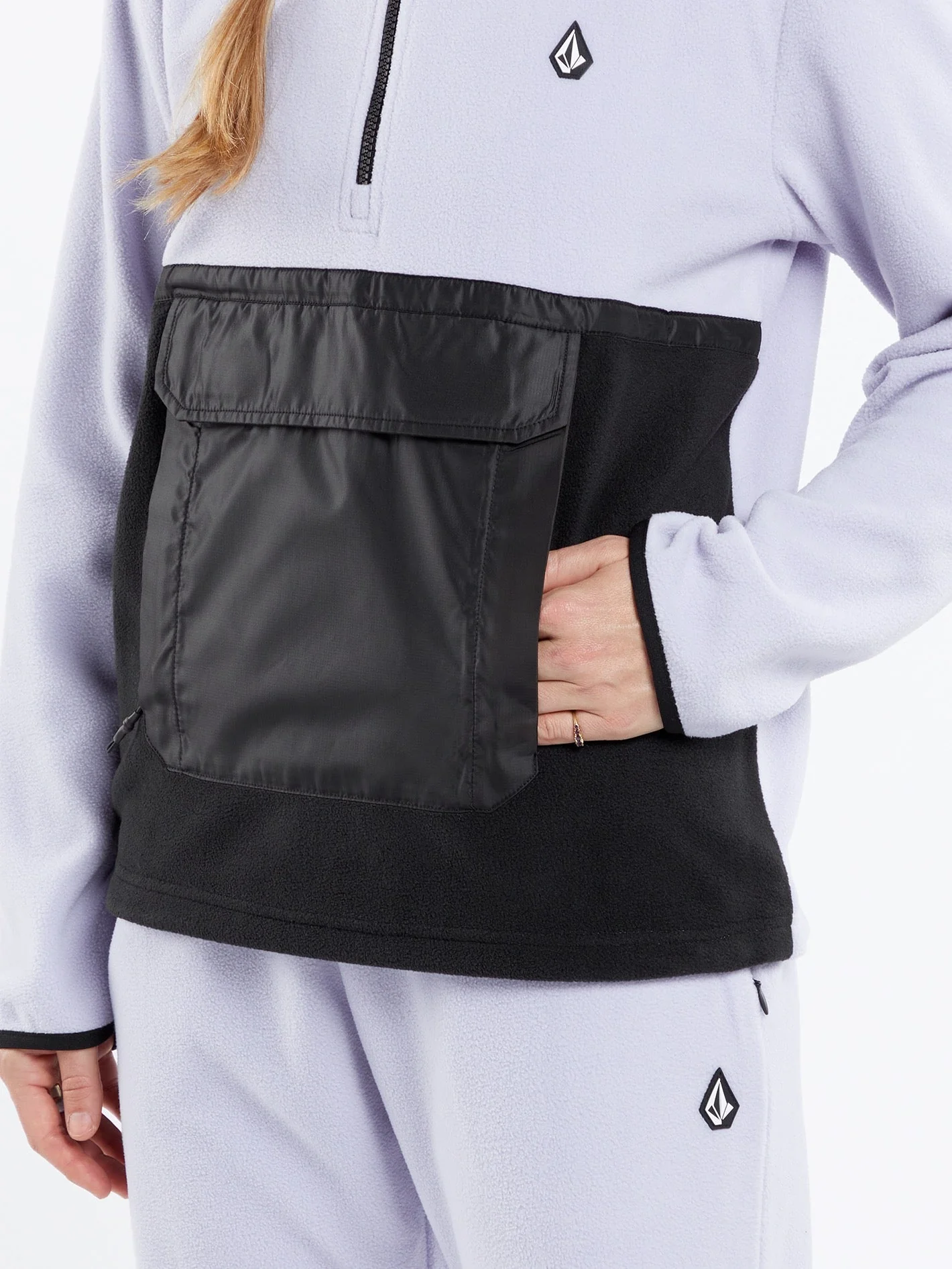Polar Half-Zipped Sweatshirt - LILAC ASH - Image 5