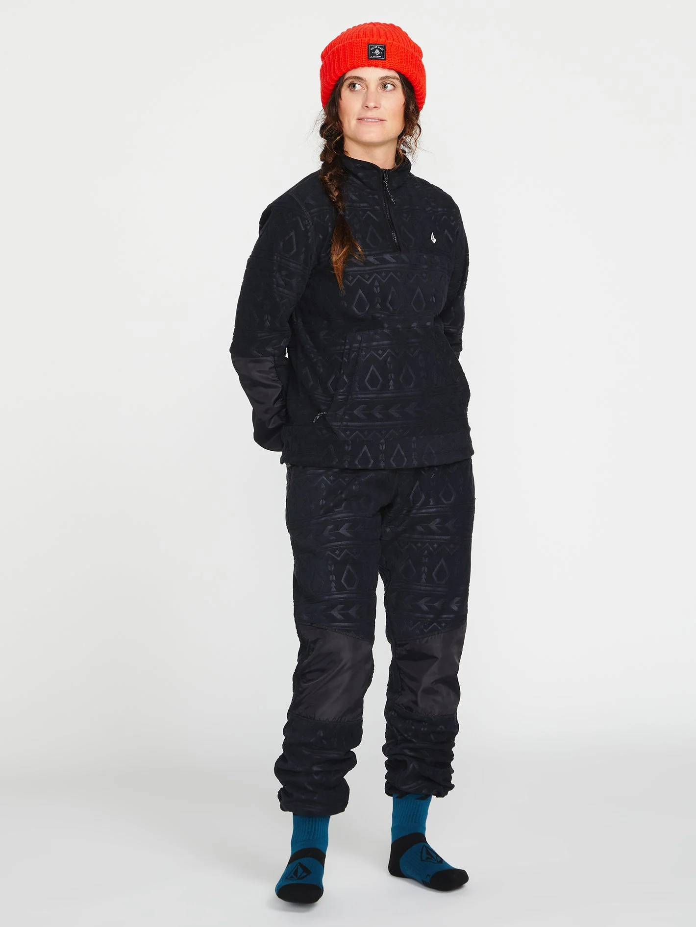 Polar Fleece Sweatshirt - Black - Image 5