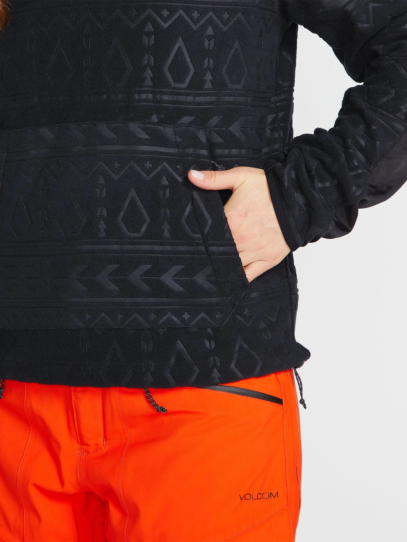 Polar Fleece Sweatshirt - Black - Image 6