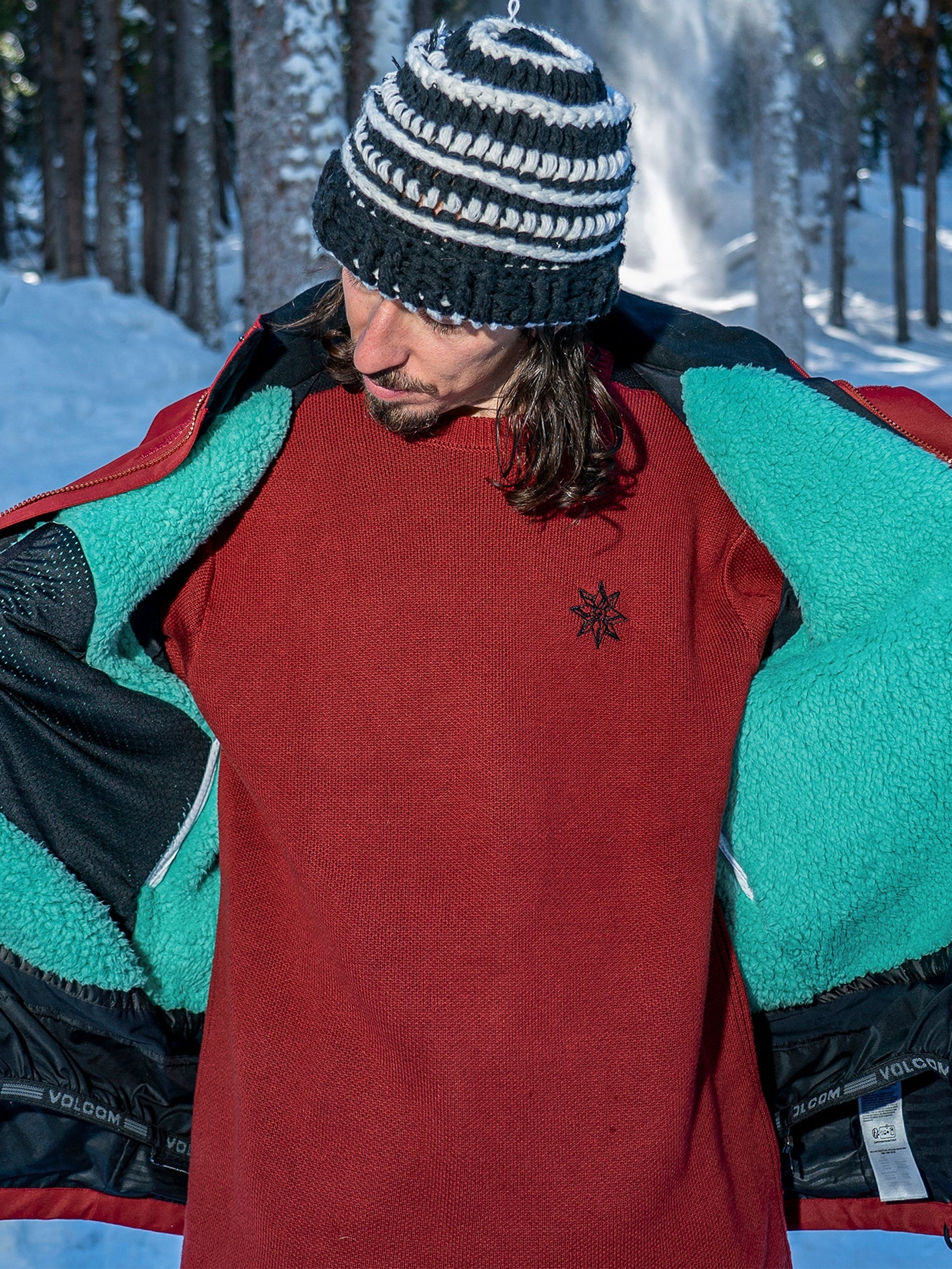 Ravraah Jacke - MAROON - Image 8