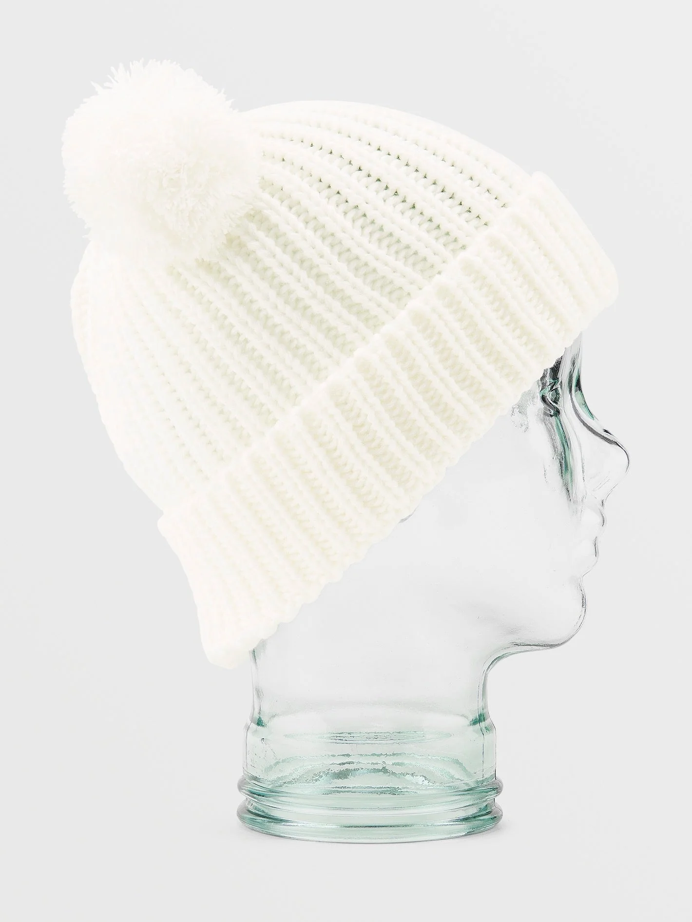 Shreddy Teddy Bobble Beanie - WHITE - (KINDER) - Image 2