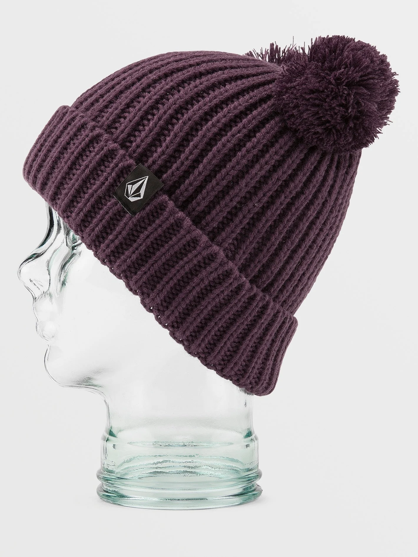 Shreddy Teddy Bobble Beanie - BLACKBERRY - (KINDER)