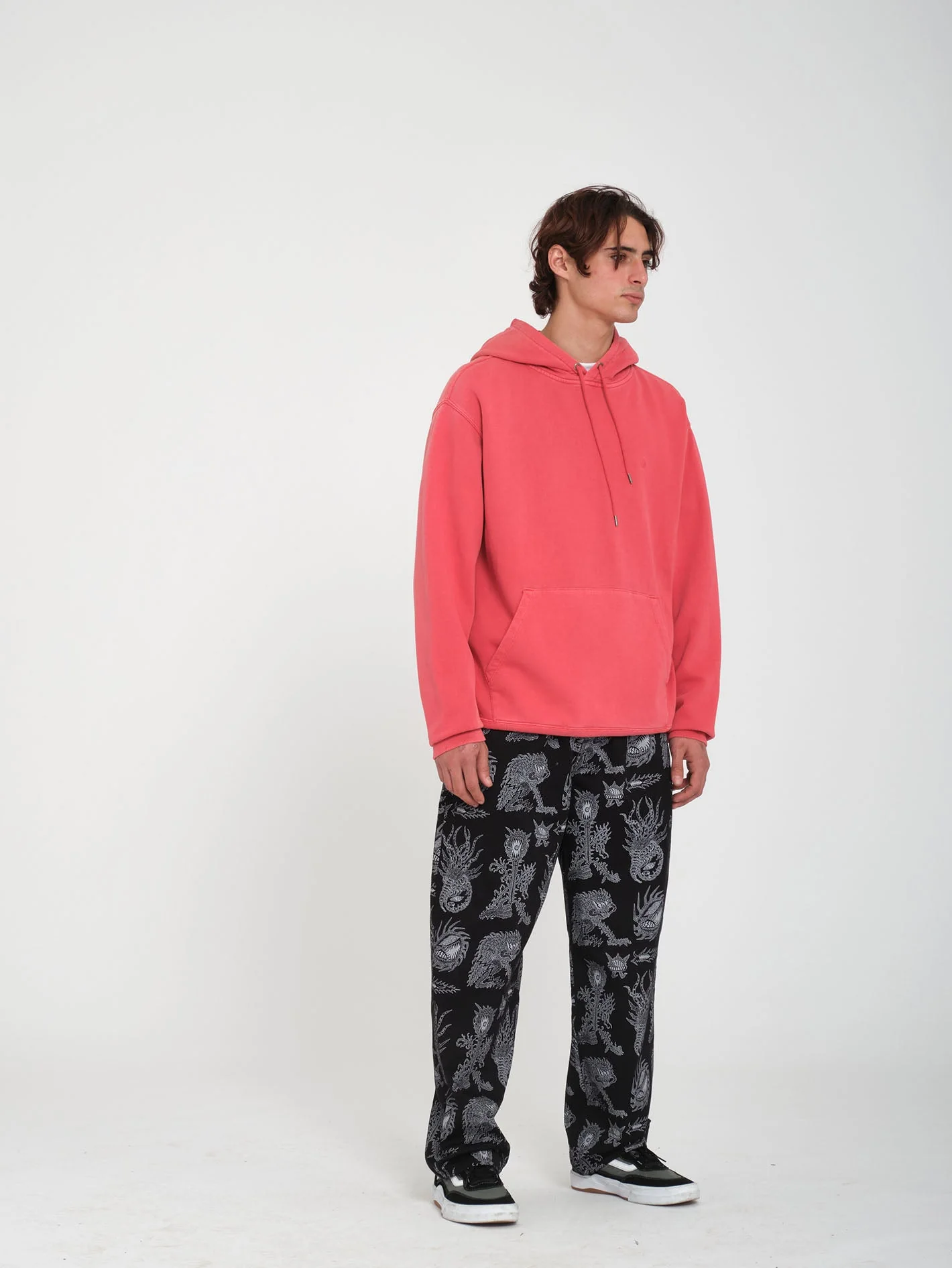 Single Stone Kapuzenpullover - WASHED RUBY - Image 5