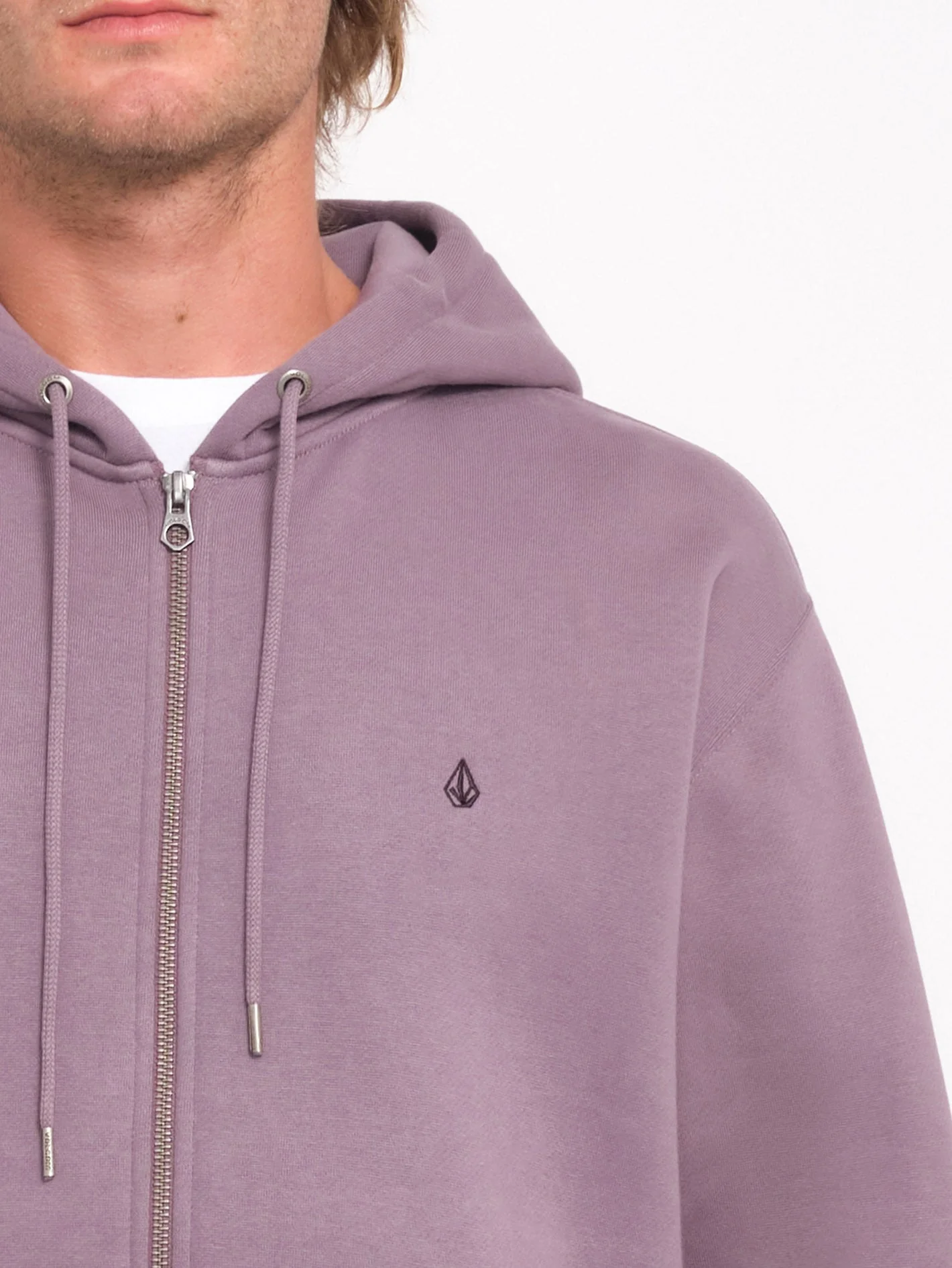 Single Stone Zip Hoodie - Vintage Violet - Image 3