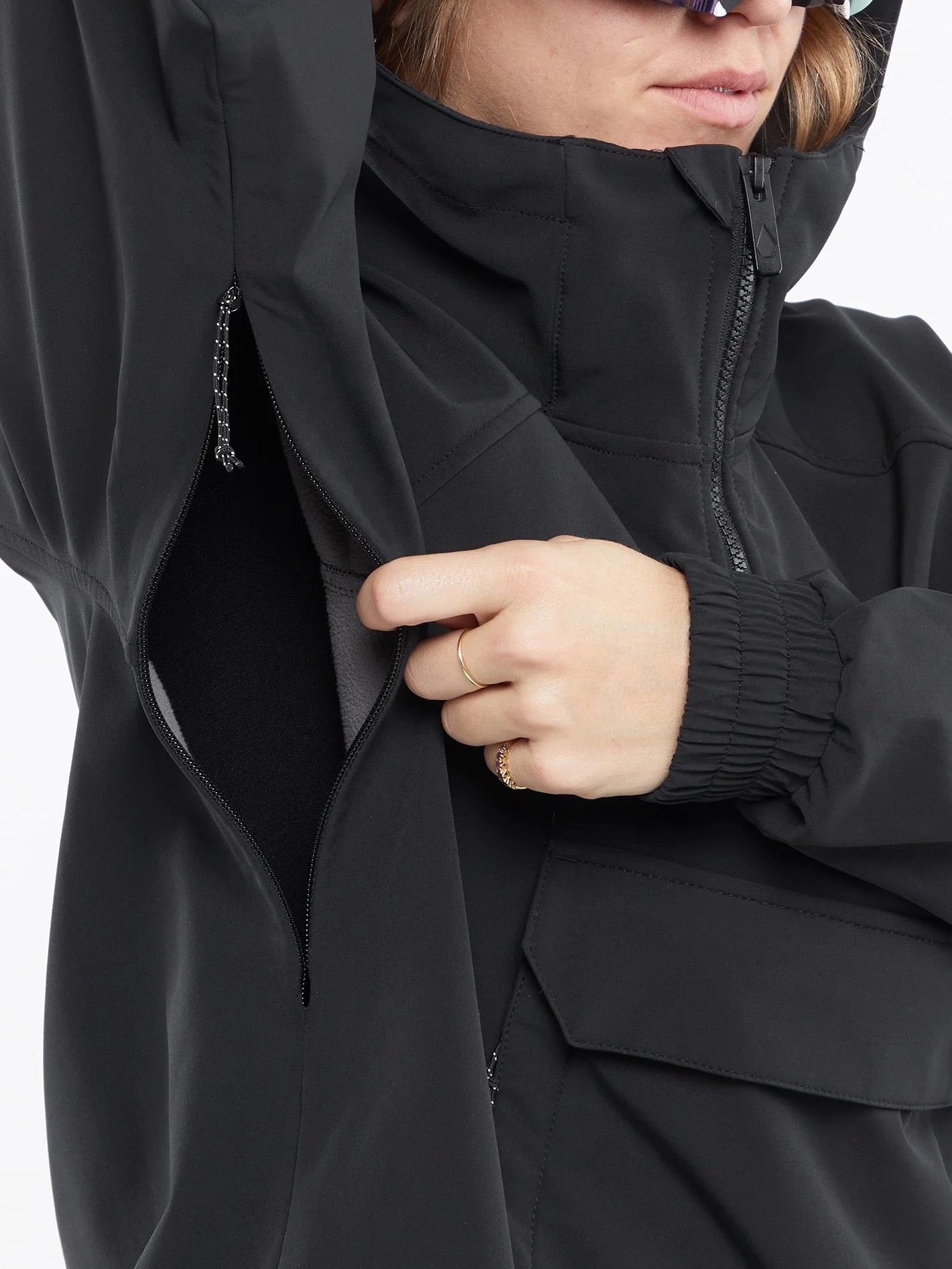 Sinter Bonded Stretch Jacke - BLACK - Image 4