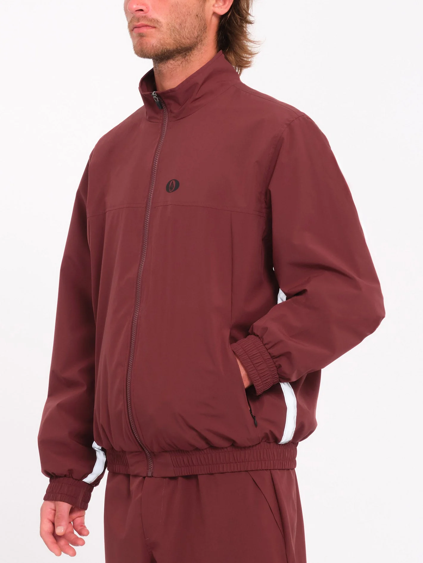 Skate Vitals Remy S Track Jacke - Merlot - Image 6