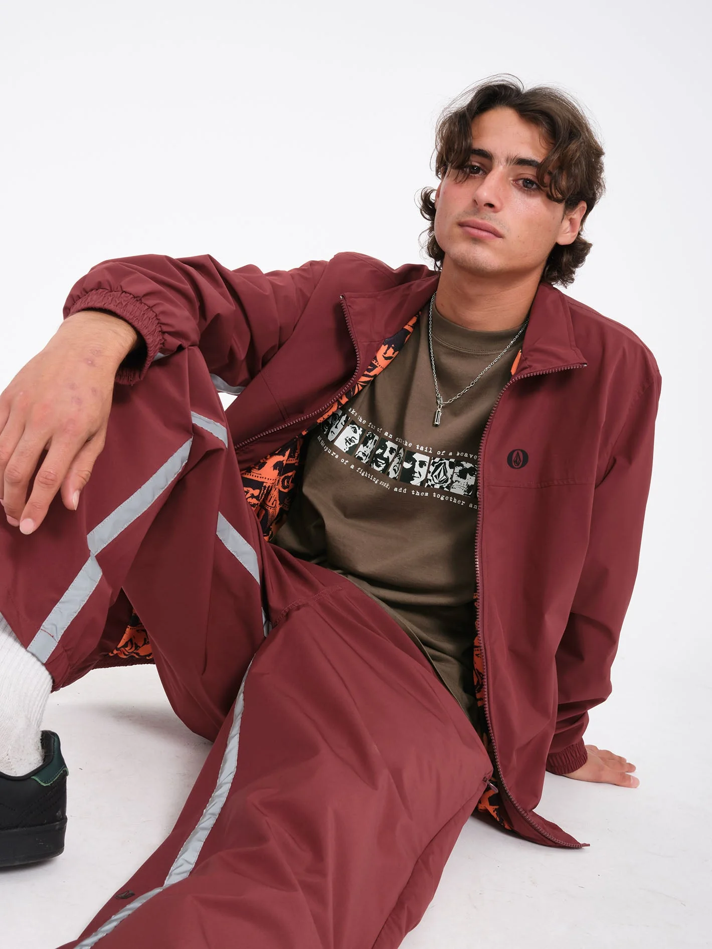 Skate Vitals Remy S Track Jacke - Merlot - Image 7