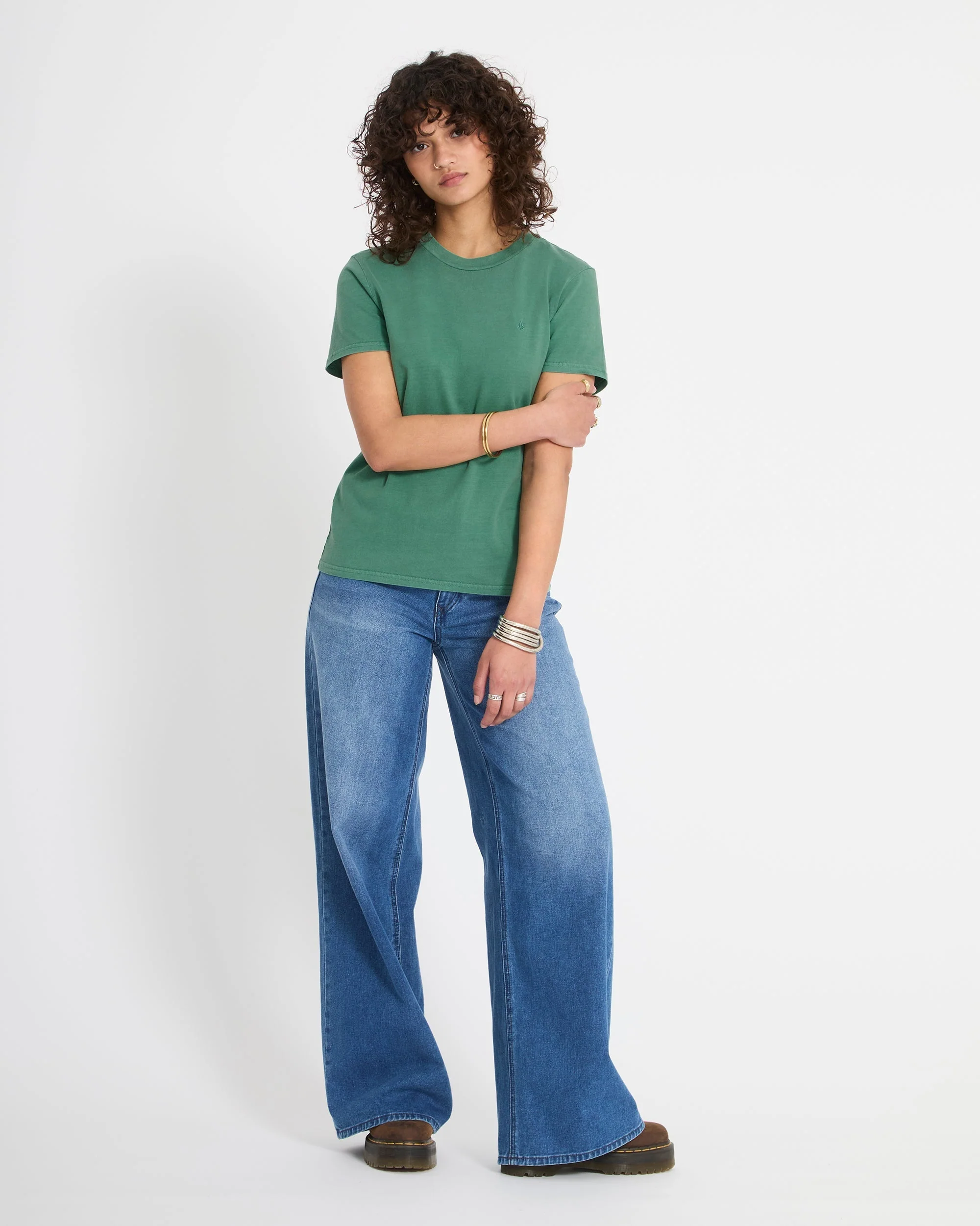 Solid Stone T-Shirt - Evergreen - Image 6