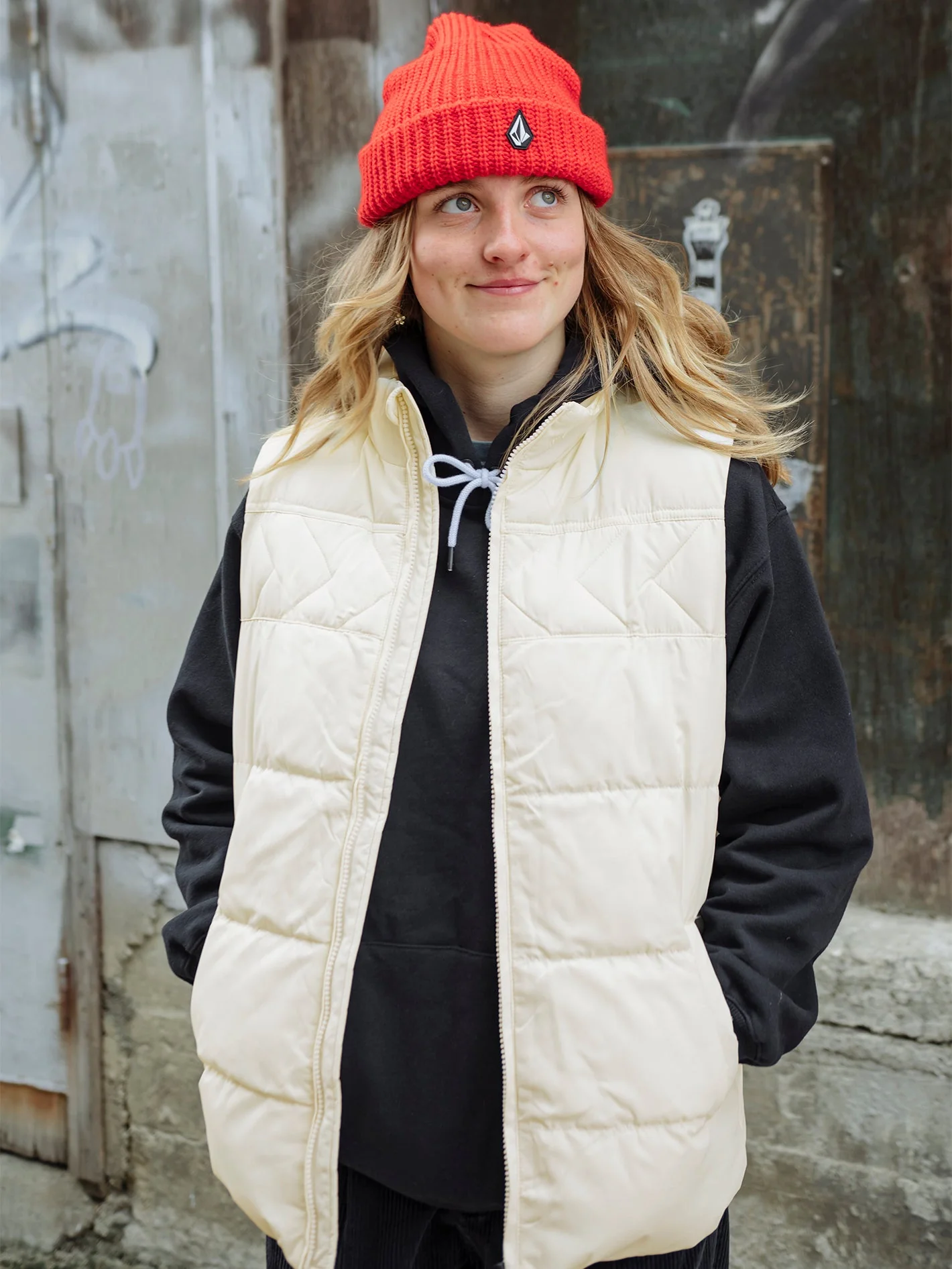 Stone Castine Puff Weste - MOONBEAM - Image 10