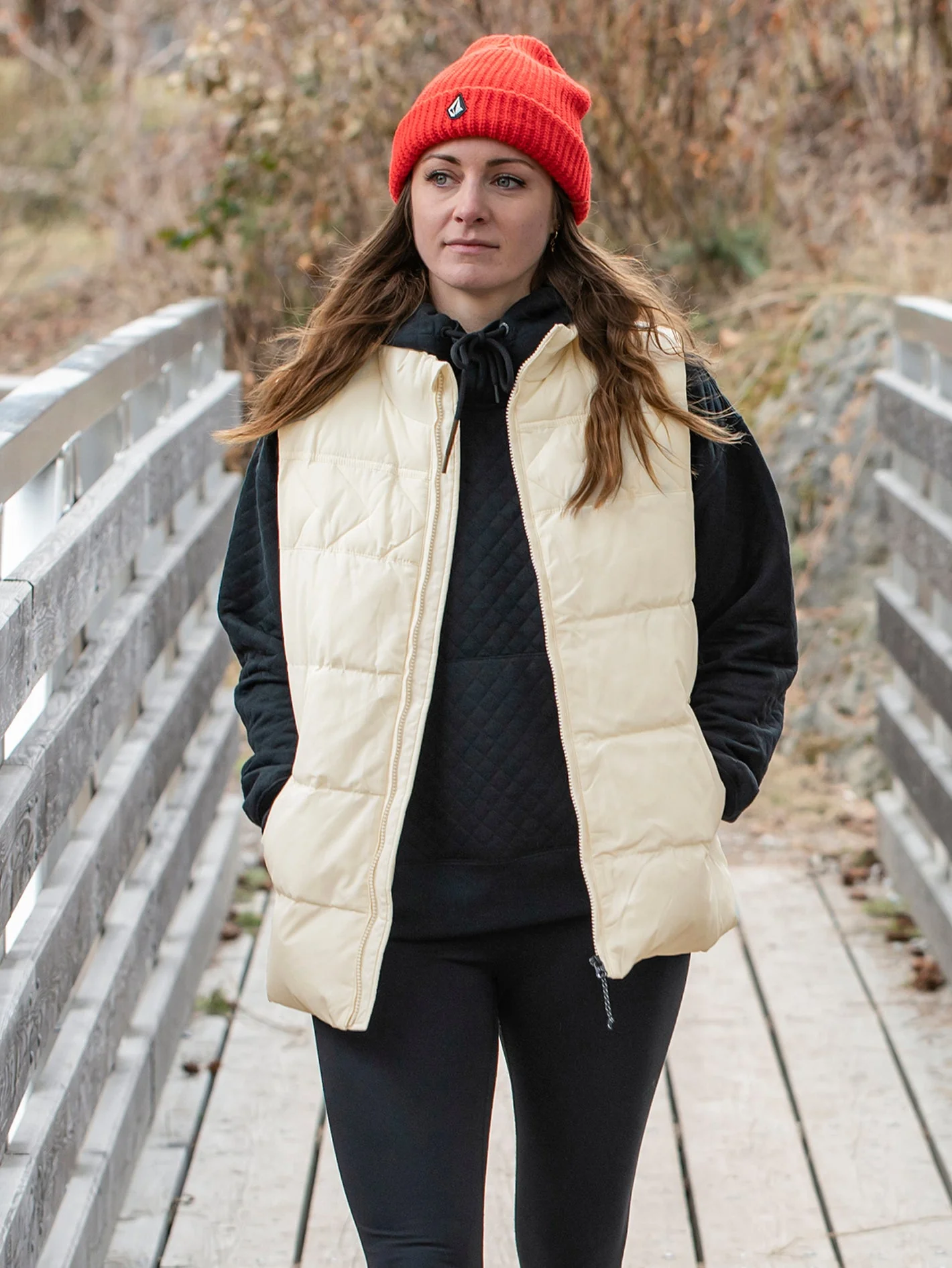 Stone Castine Puff Weste - MOONBEAM - Image 11
