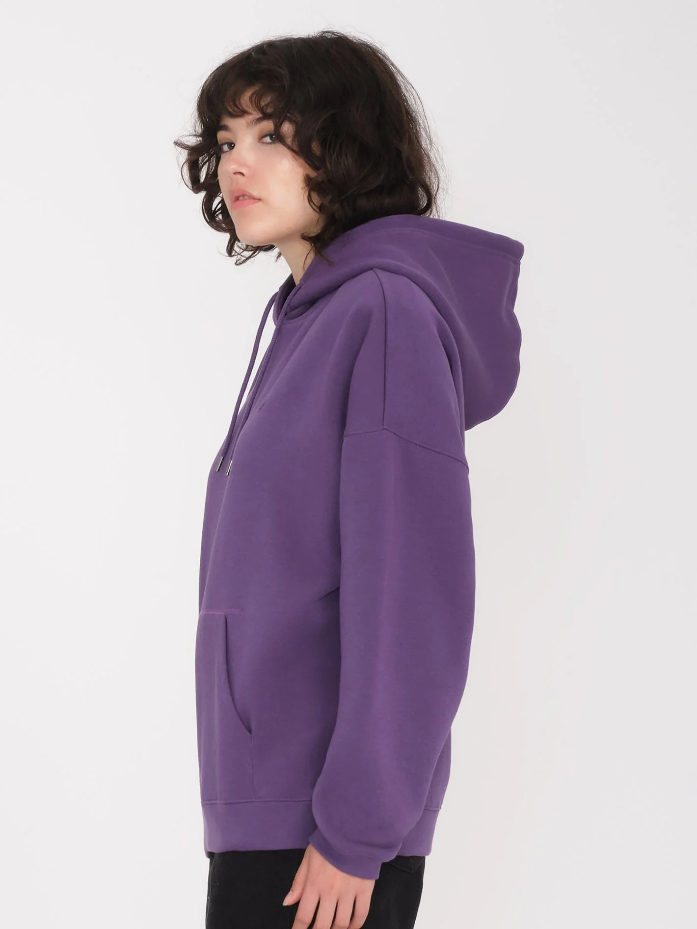 Stone Heart Up Kapuzenpullover - DEEP PURPLE - Image 3