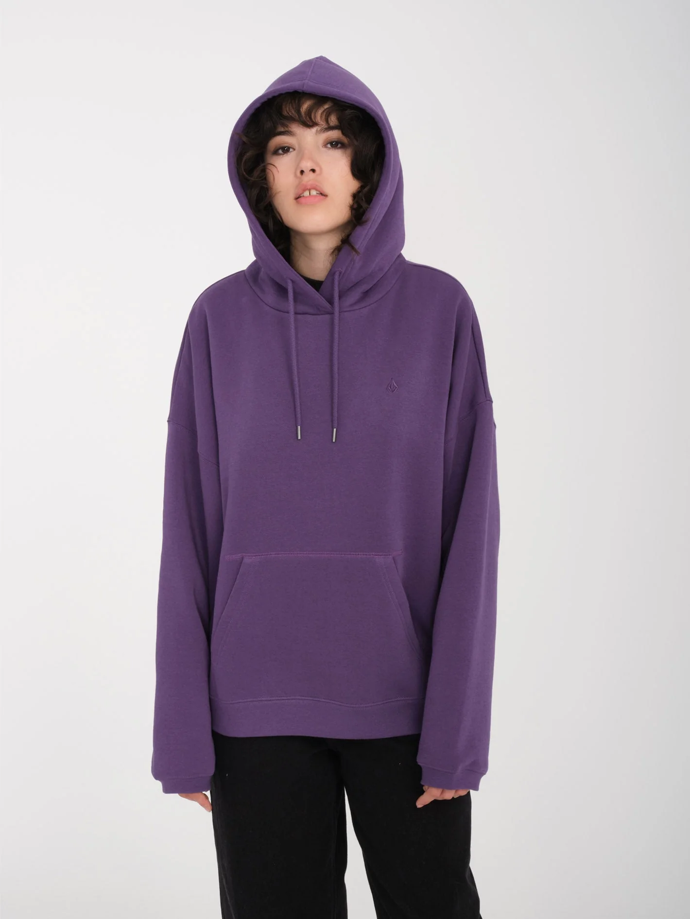Stone Heart Up Kapuzenpullover - DEEP PURPLE - Image 5