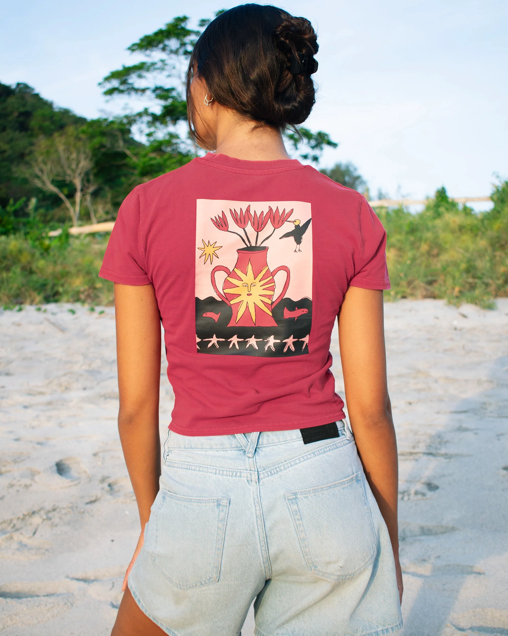 Stoned Boyfriend-Shorts - Blue Bird - Image 5