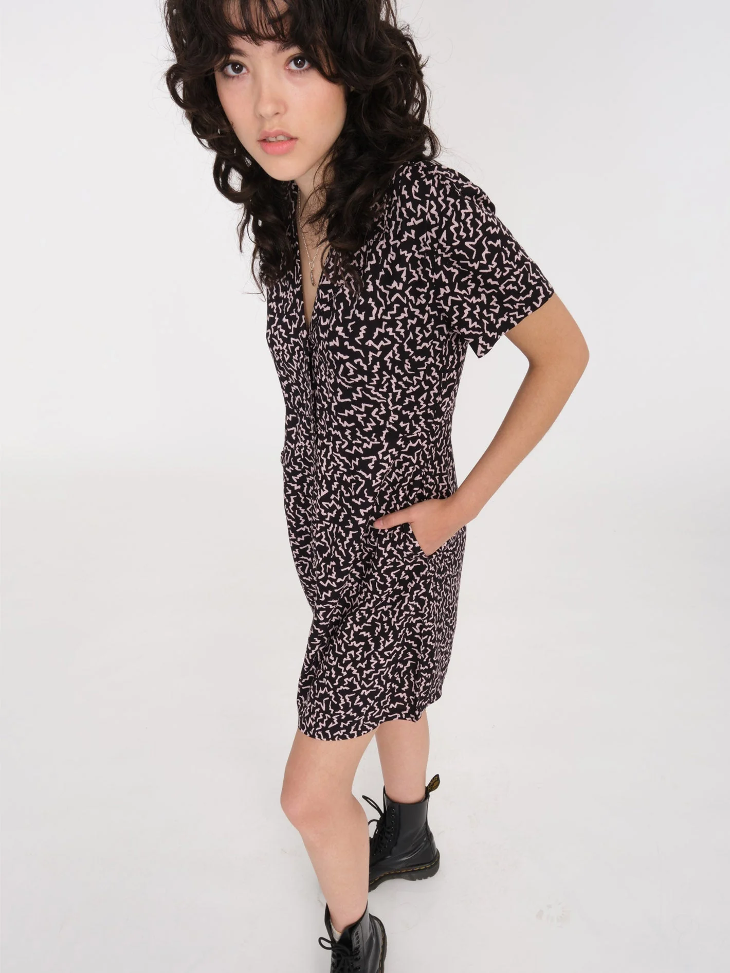 Stormy Tropix Kleid - BLACK - Image 2